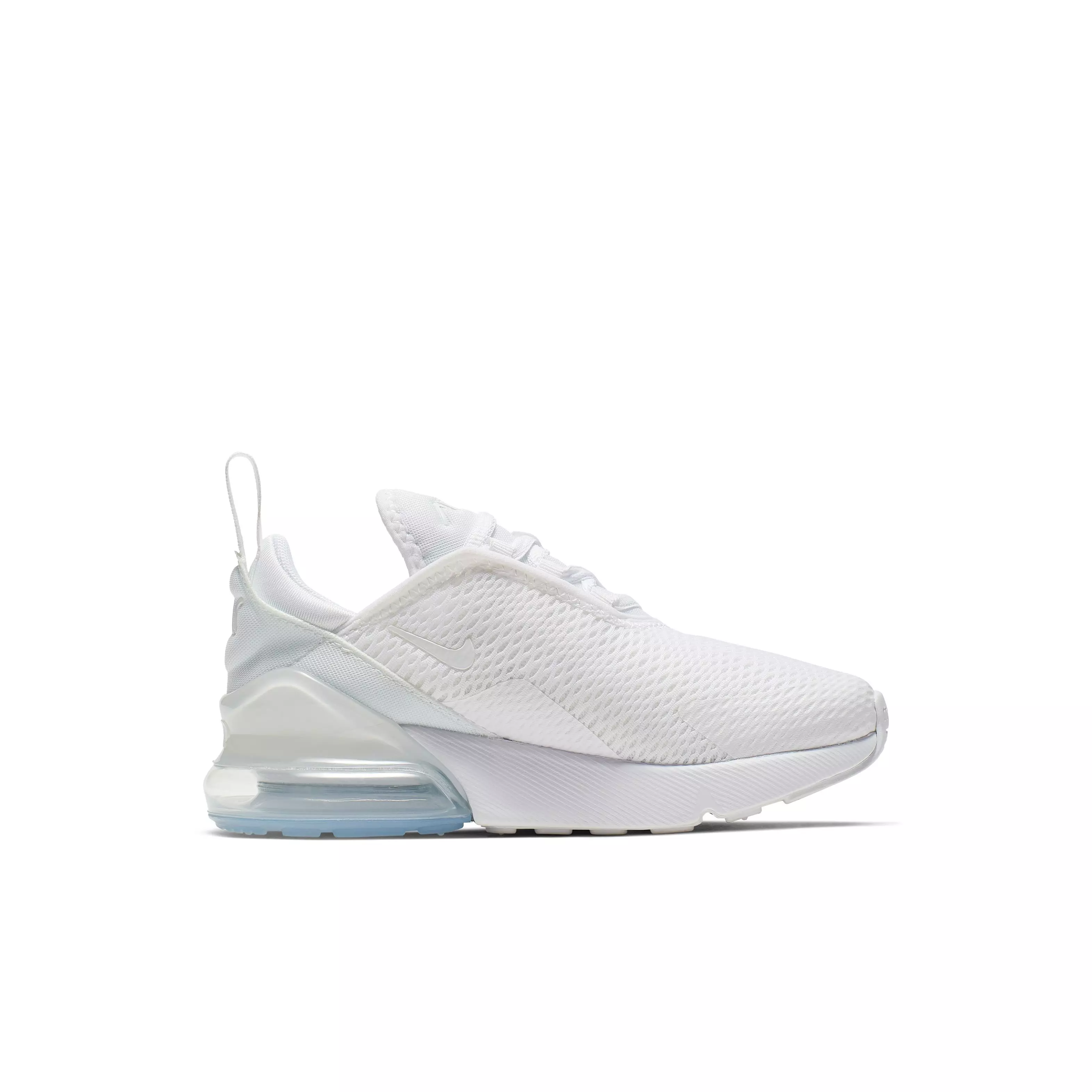Nike Air Max 270 "White/Metallic Silver" Preschool Kids' Shoe - WHITE/SILVER