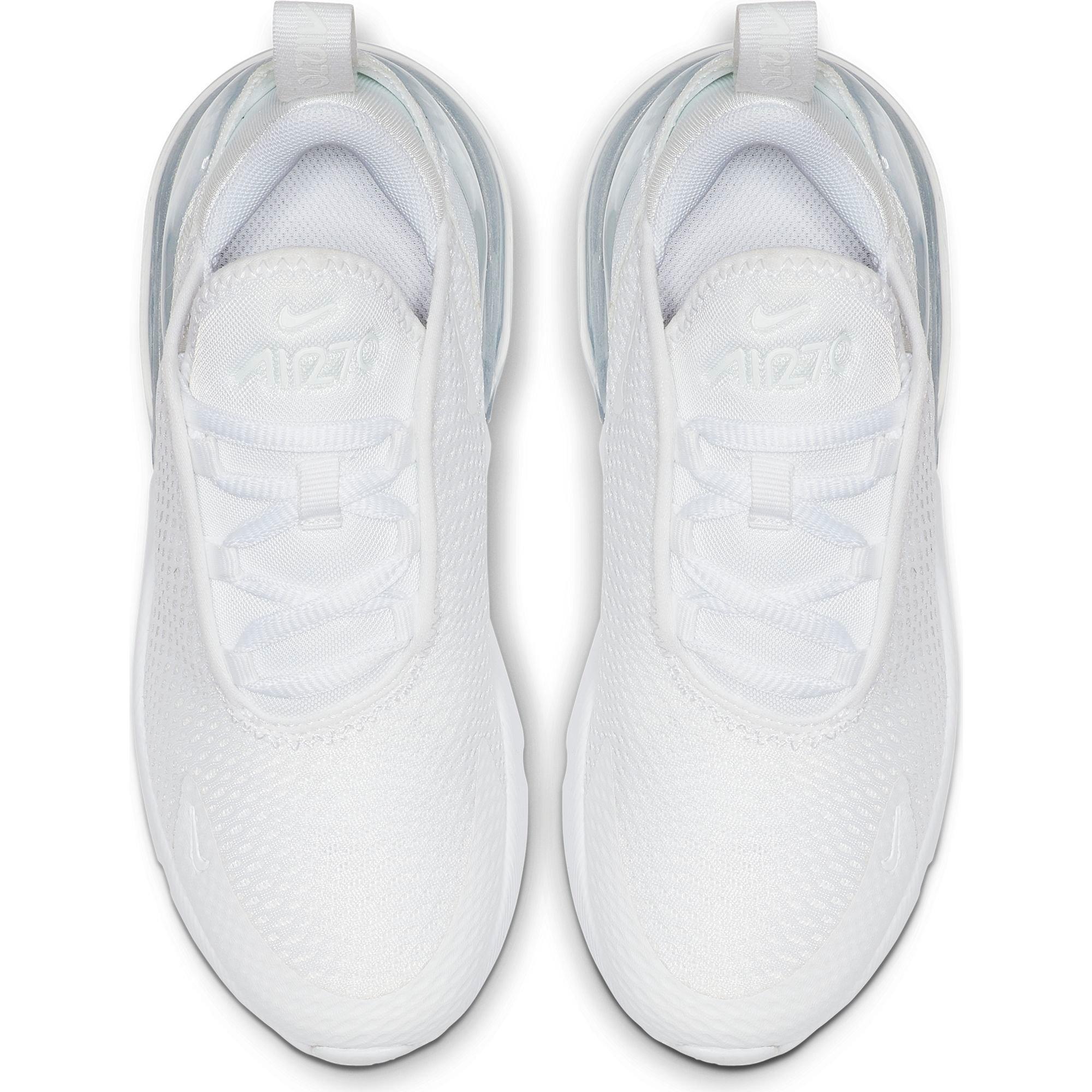 Nike Air Max 270 Preschool Kids' "White/Metallic Silver" Shoe