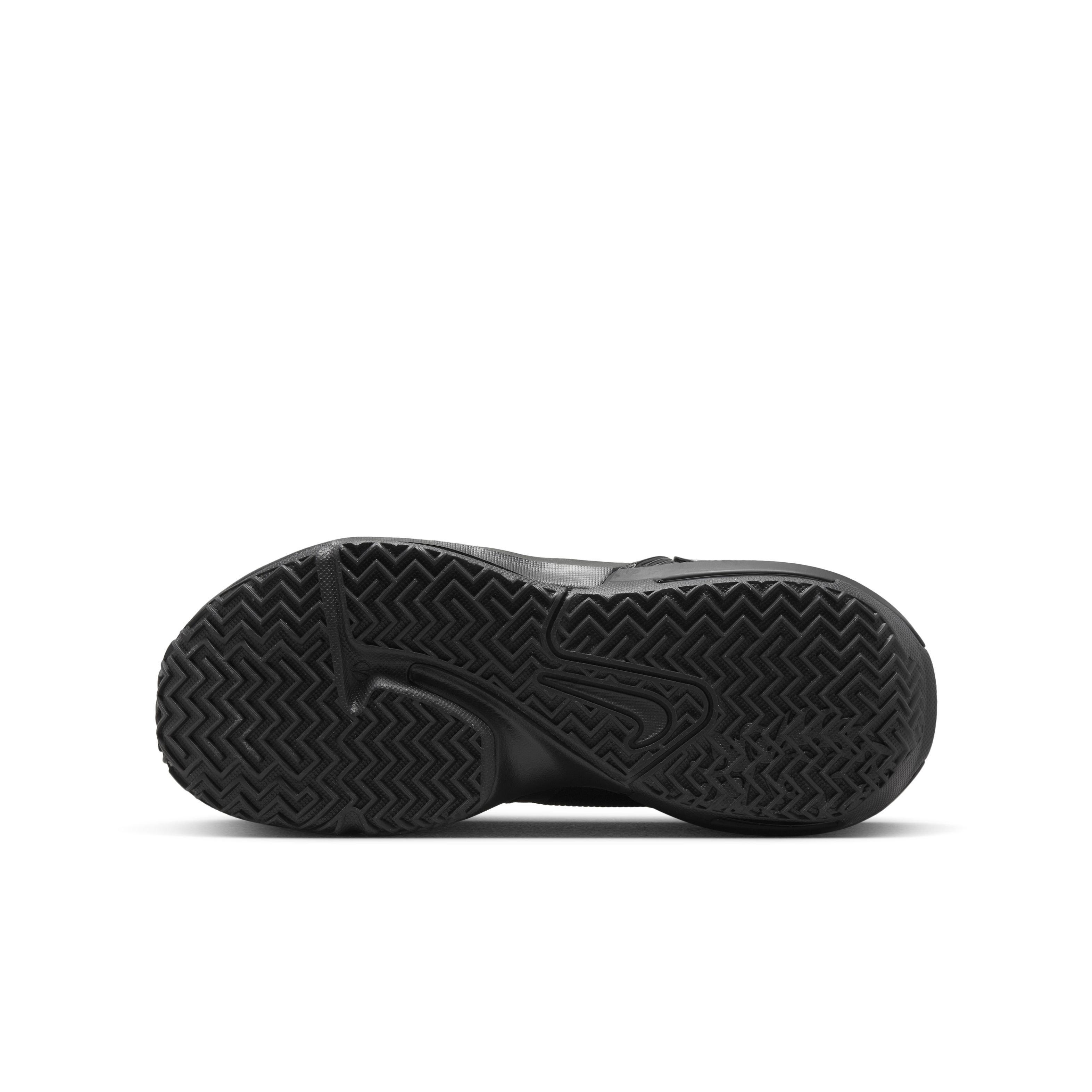 Nike LeBron Witness 7 "Black/White/Anthracite" Grade School Boys' Basketball Shoe - BLACK/WHITE/ANTHRACITE Thumbnail View 6