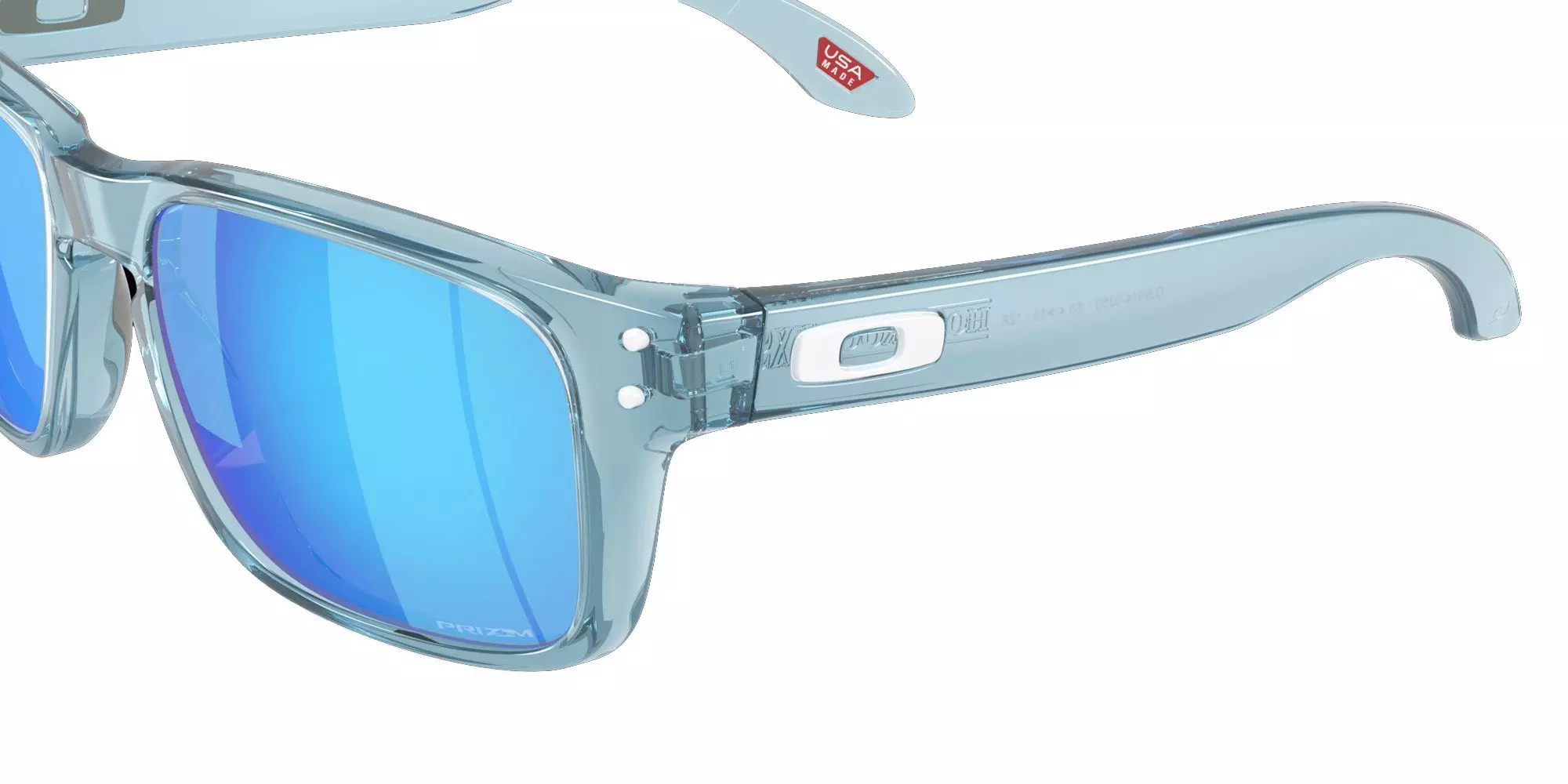 Oakley Holbrook XXS Sunglasses (Youth Fit) - Prizm Sapphire Lenses & Transparent Stonewash Frame - GREY/BLUE
