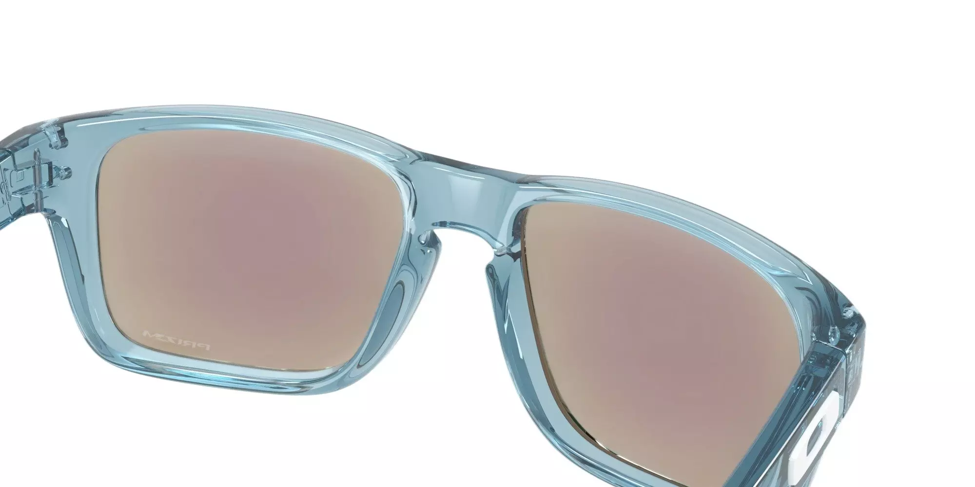 Oakley Holbrook XXS Sunglasses (Youth Fit) - Prizm Sapphire Lenses & Transparent Stonewash Frame - GREY/BLUE