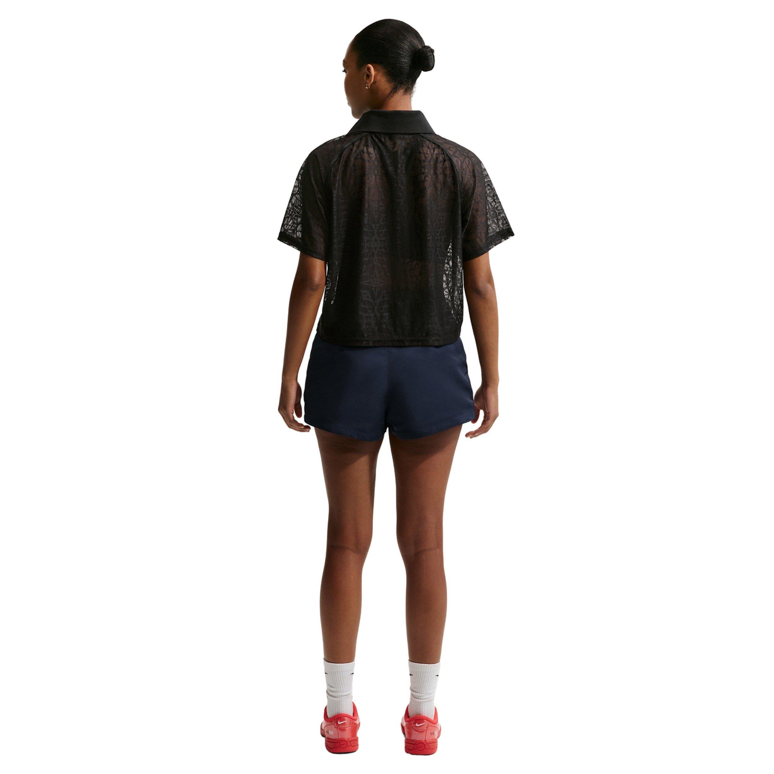 Nike Women's Sportswear High-Waisted 2" Shorts - NAVY/BLACK Thumbnail View 2
