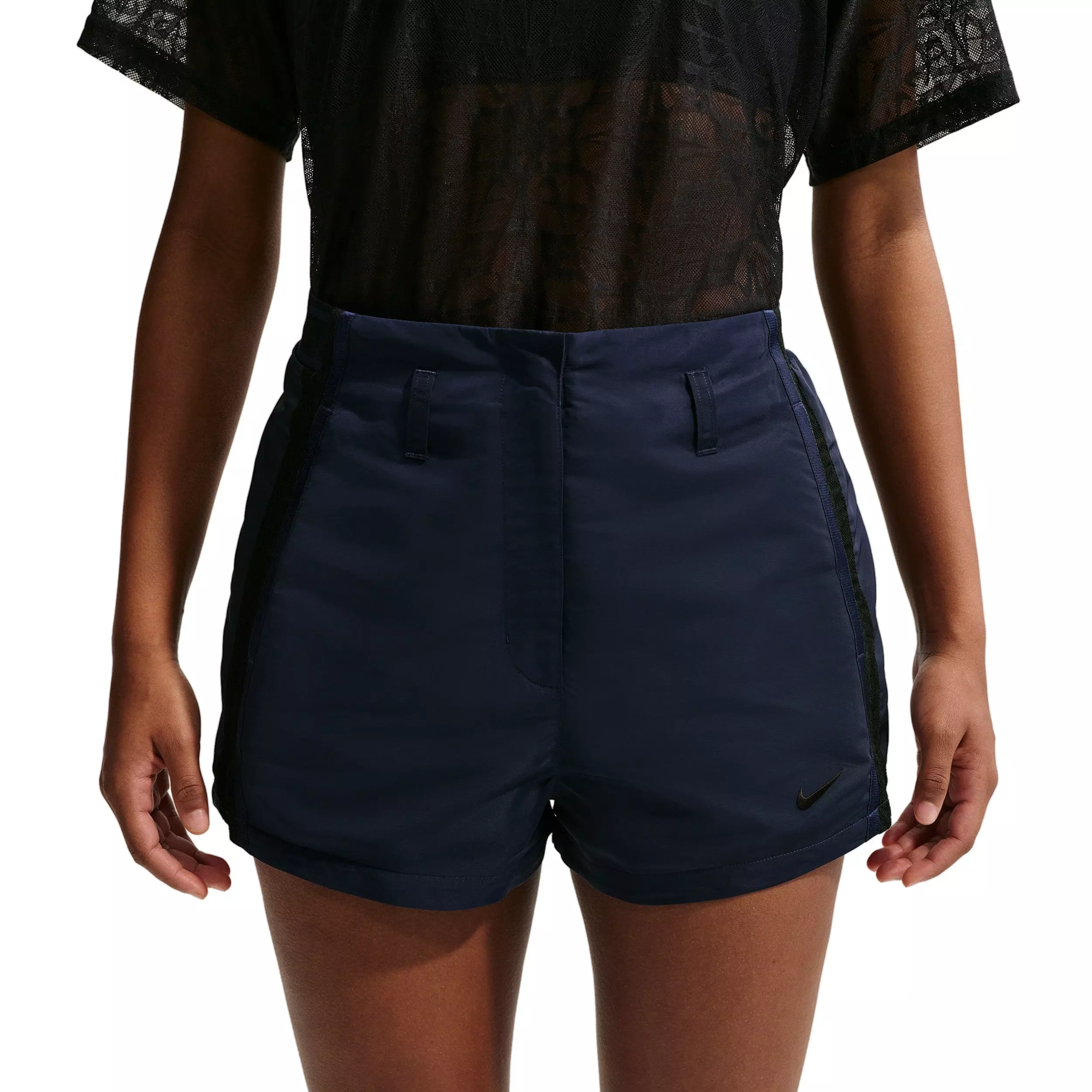 Nike Women's Sportswear High-Waisted 2" Shorts - NAVY/BLACK