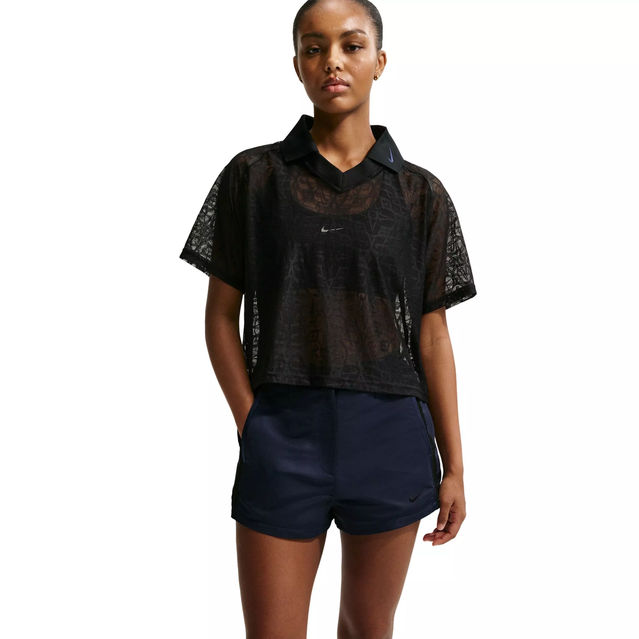 Nike Women's Sportswear High-Waisted 2" Shorts - NAVY/BLACK