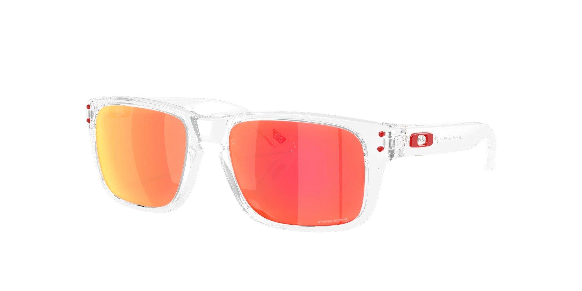 Oakley Youth Holbrook XXS Prizm Ruby Sunglasses &ndash; Clear - RED Thumbnail View 1