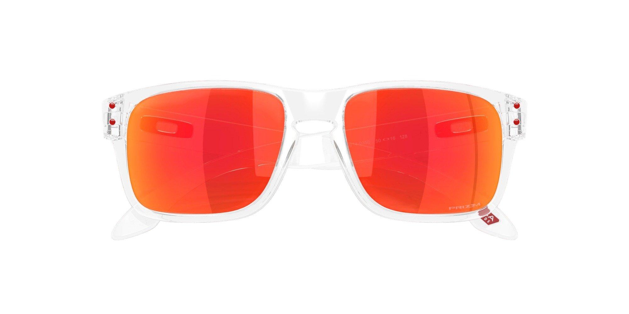 Oakley Holbrook XXS Sunglasses (Youth Fit) - Prizm Ruby Lenses and Clear Frame