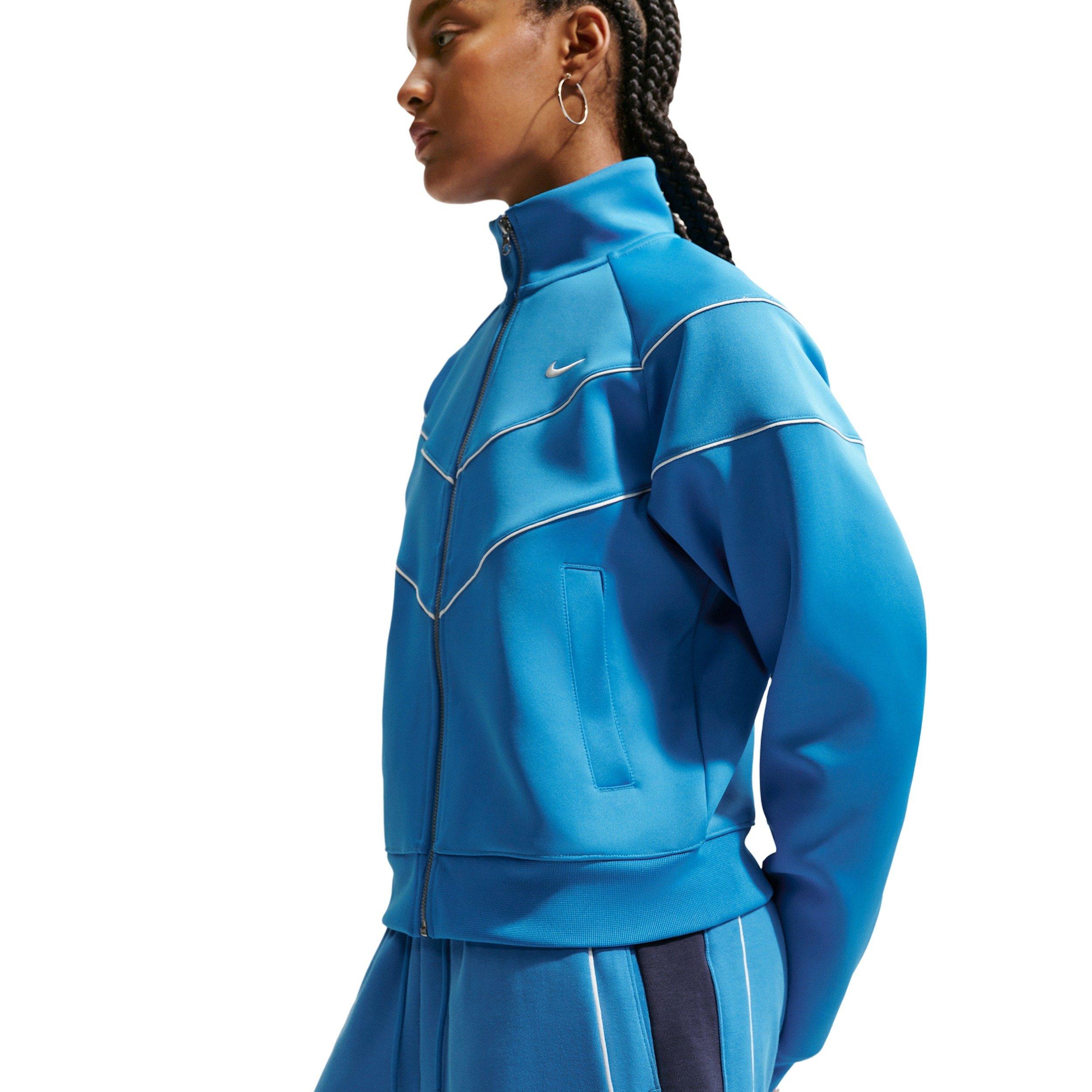 Nike Women's Sportswear Loose Mid-Rise 3" Fleece Shorts - Blue/Navy - BLUE/NAVY Thumbnail View 3
