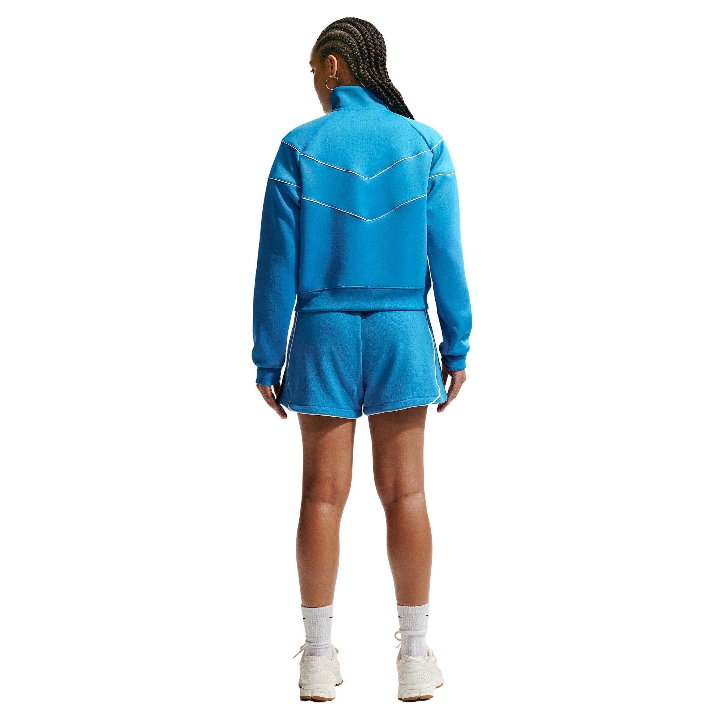 Nike Women's Sportswear Loose Mid-Rise 3" Fleece Shorts - Blue/Navy - BLUE/NAVY Thumbnail View 5
