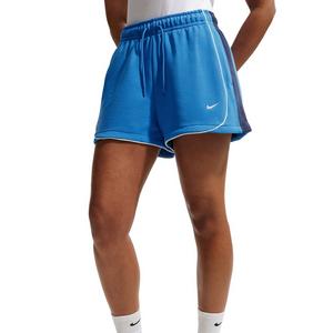Nike Women's Sportswear Loose Mid-Rise 3" Fleece Shorts - Blue/Navy