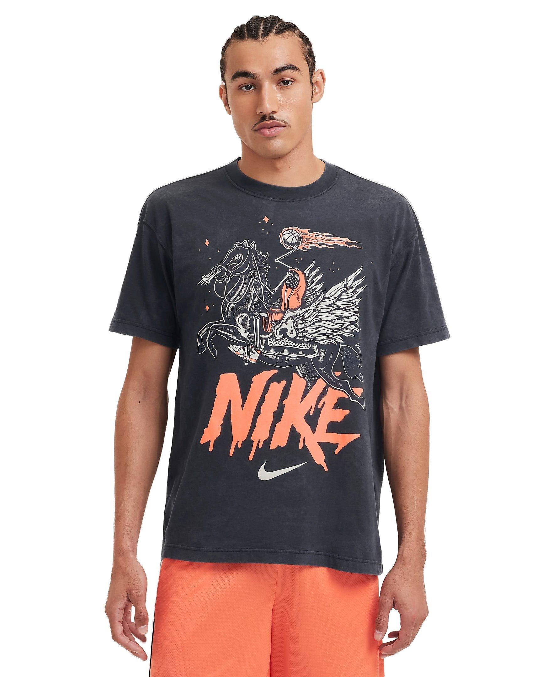 Nike Men's Max90 Basketball Relaxed T-Shirt - BLACK Thumbnail View 1