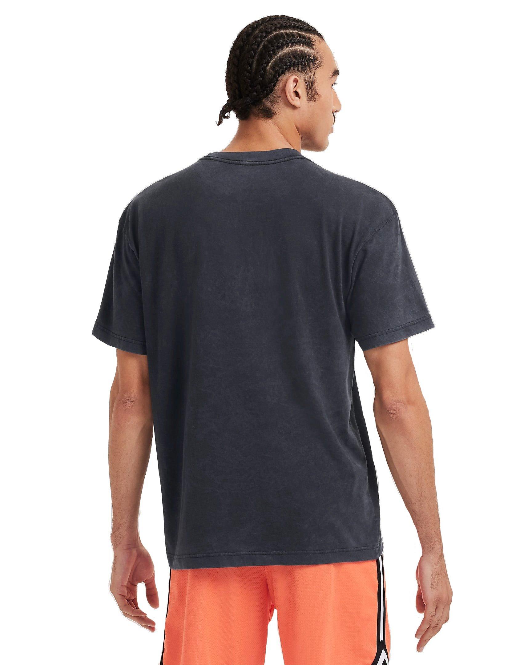 Nike Men's Max90 Basketball Relaxed T-Shirt - BLACK Thumbnail View 2