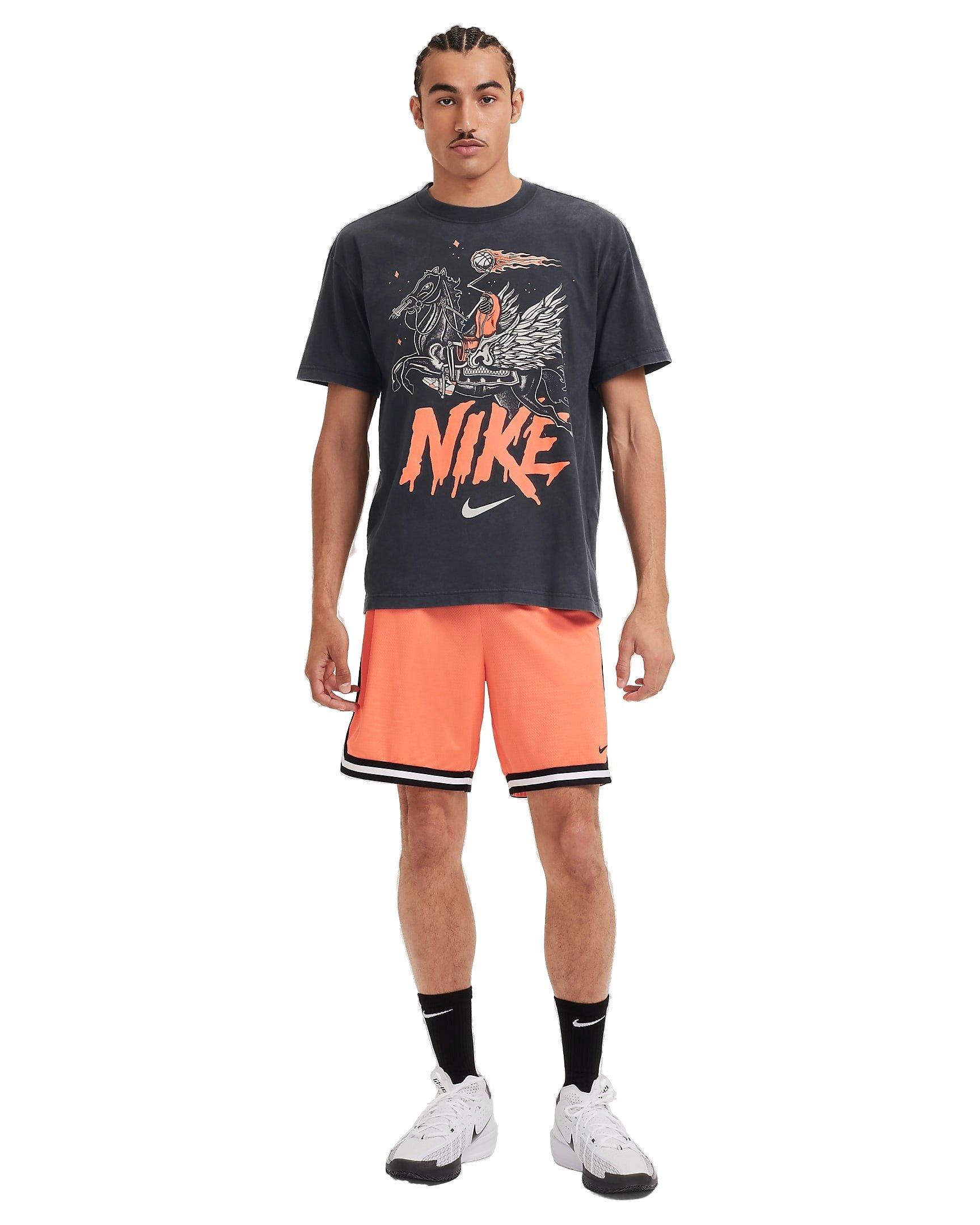 Nike Men's Max90 Basketball Relaxed T-Shirt - BLACK Thumbnail View 5