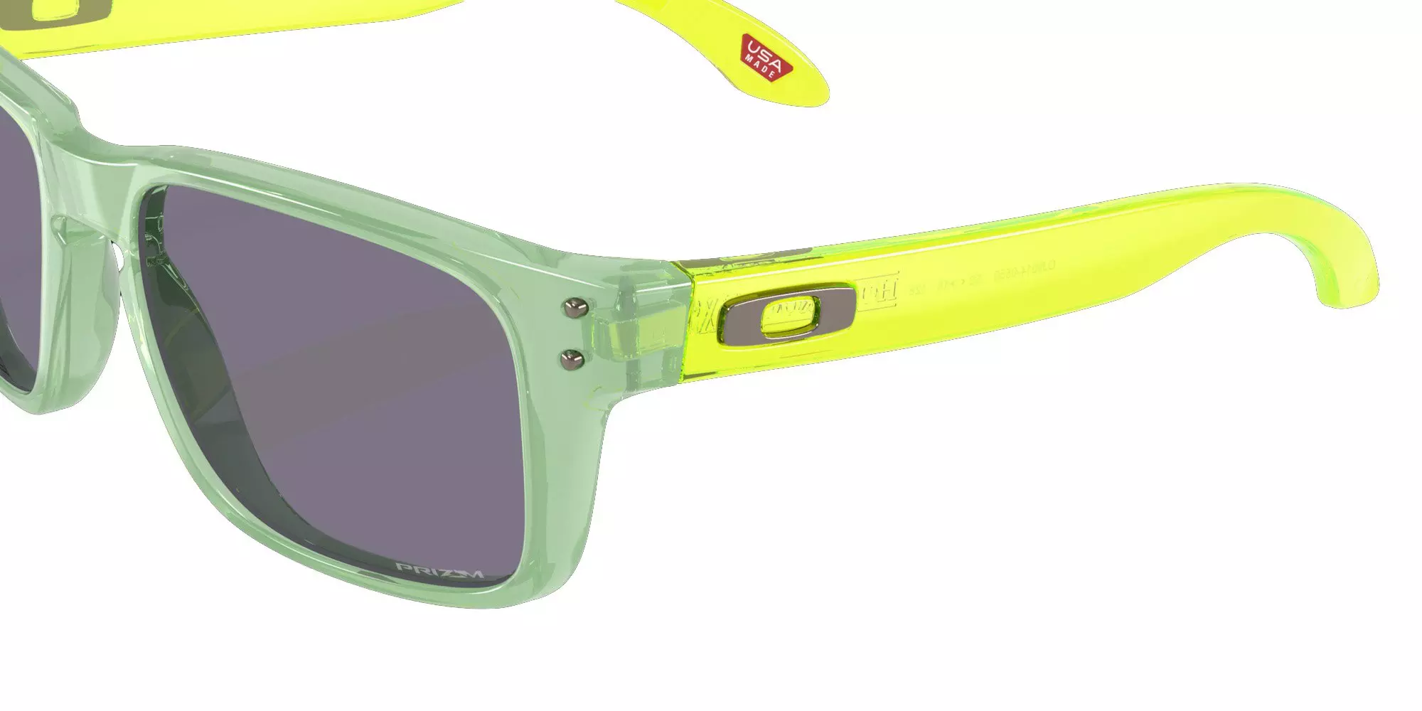 Oakley Youth Holbrook XXS Prizm Grey Sunglasses - Transparent Jade - GREEN/GREY