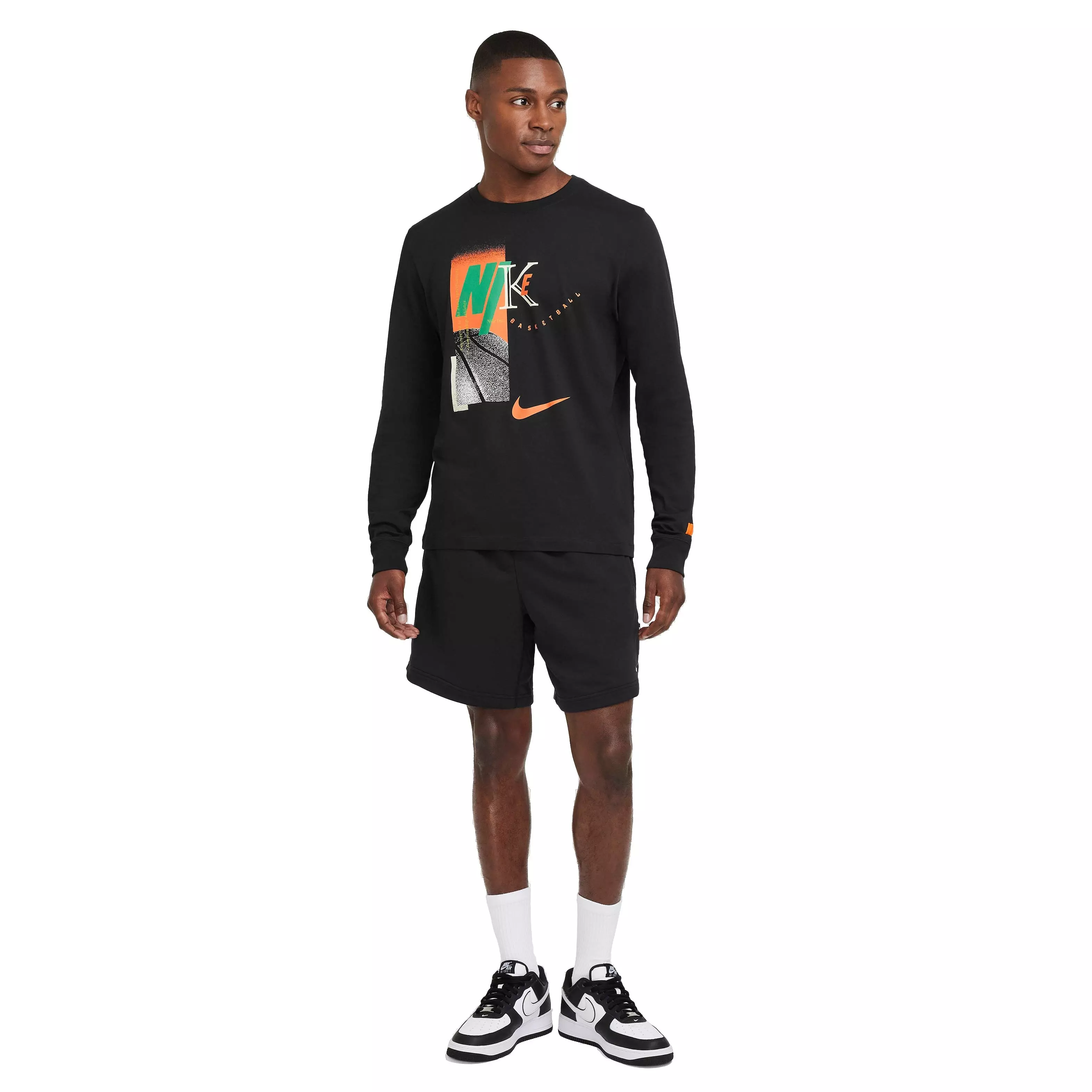 Nike Men's Long Sleeve Basketball T-Shirt - BLACK