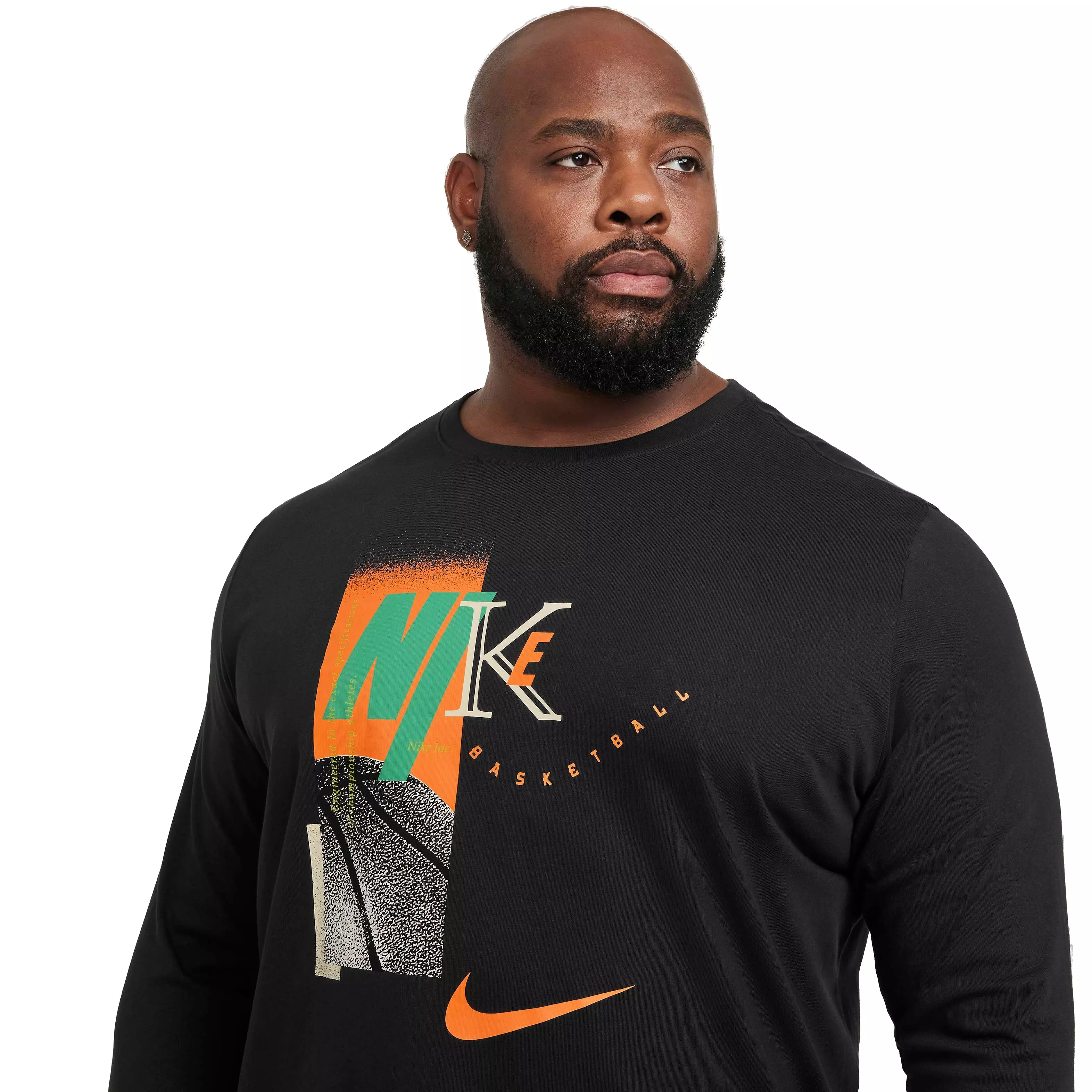 Nike Men's Long Sleeve Basketball T-Shirt - BLACK