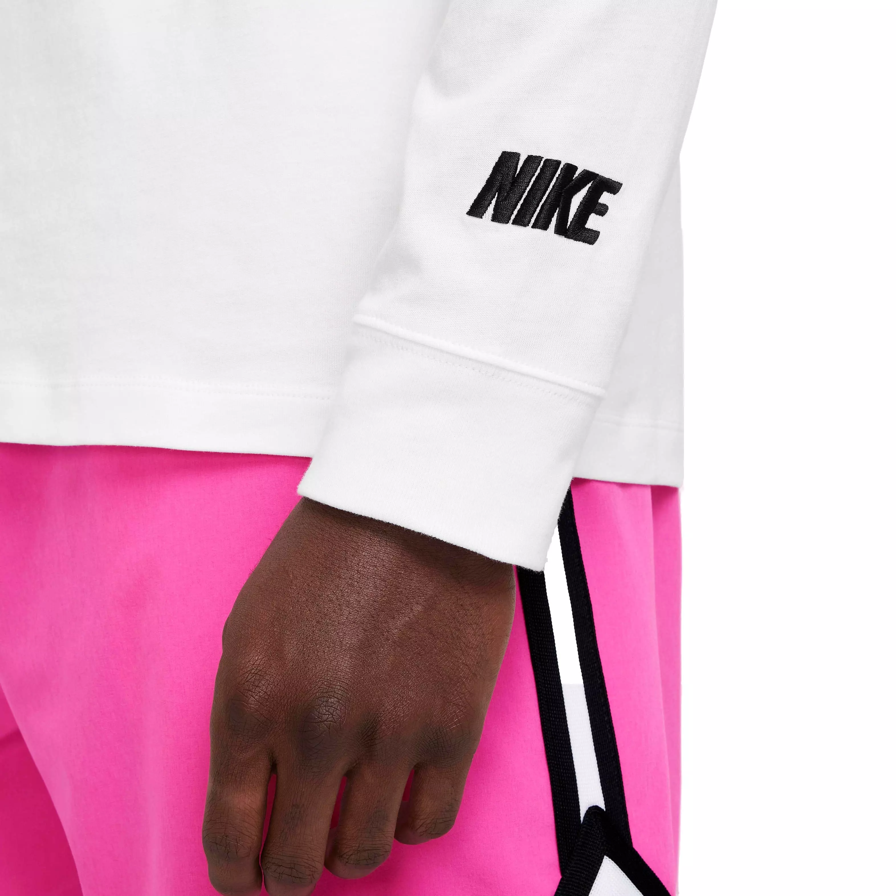 Nike Men's Long Sleeve Basketball T-Shirt - WHITE