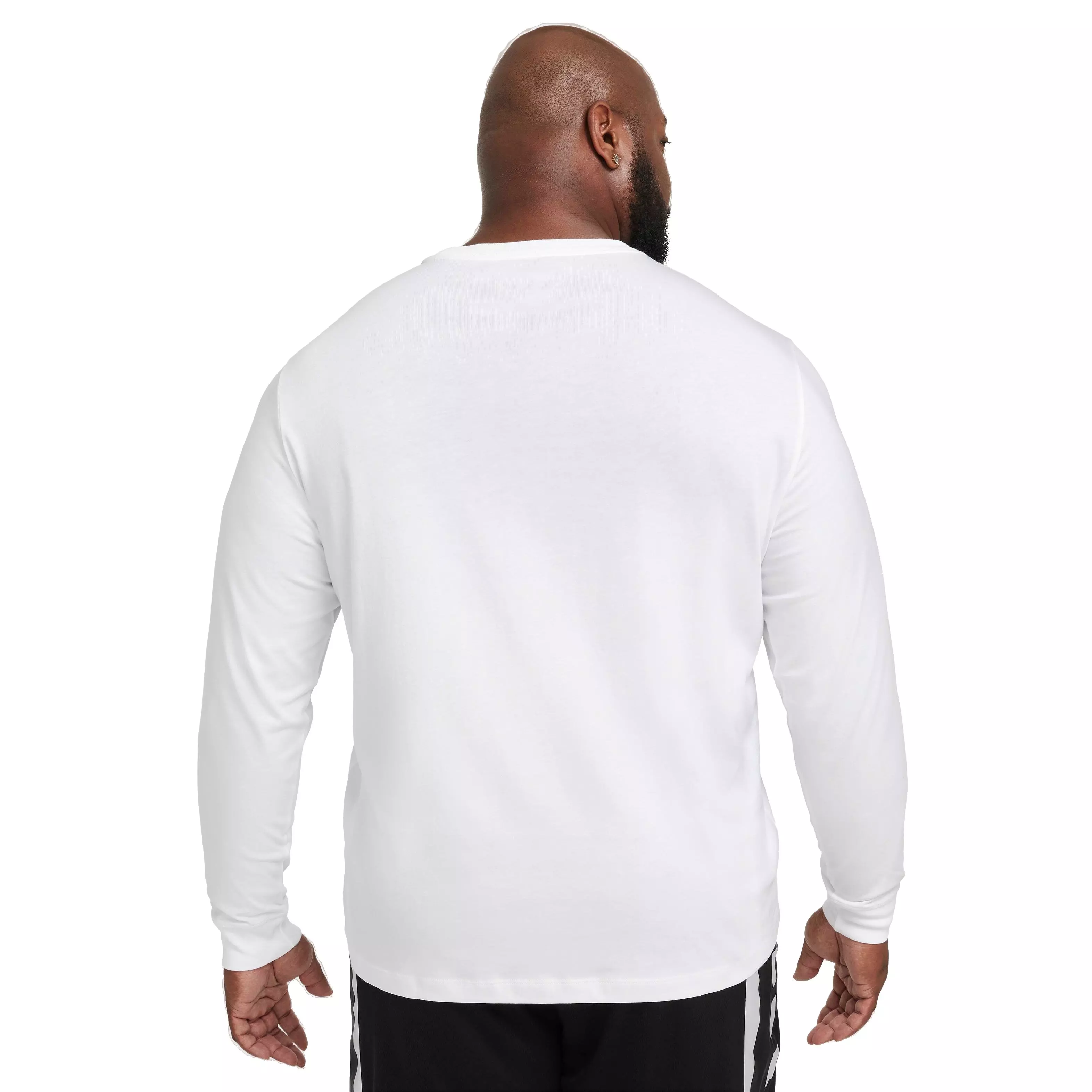Nike Men's Long Sleeve Basketball T-Shirt - WHITE