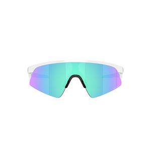 Oakley Resistor Sweep Sunglasses (Youth Fit) - Prizm Sapphire Lenses and Polished White Frame