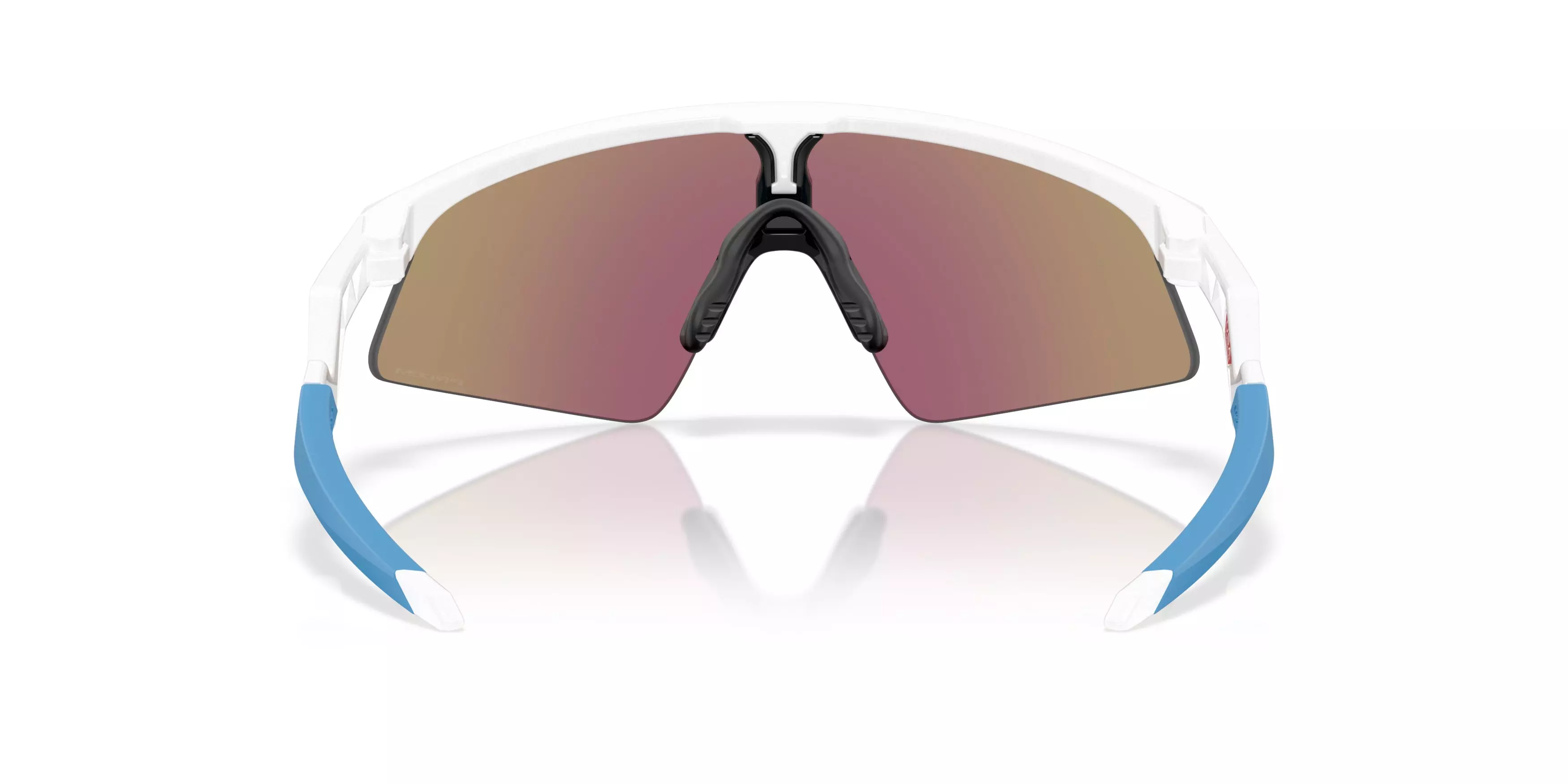 Oakley Resistor Sweep Sunglasses (Youth Fit) - Prizm Sapphire Lenses and Polished White Frame - WHITE/BLUE