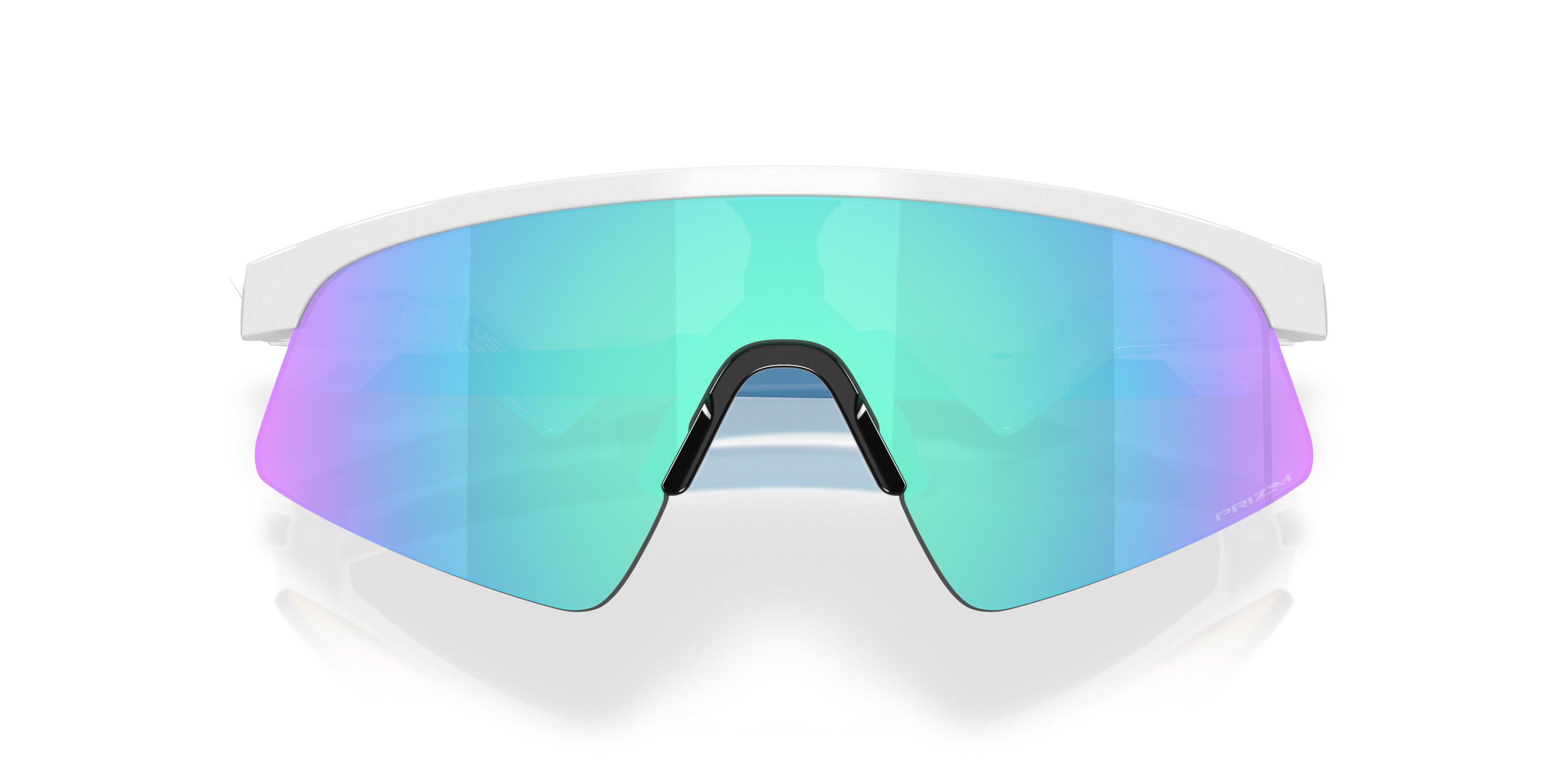Oakley Resistor Sweep Sunglasses (Youth Fit) - Prizm Sapphire Lenses and Polished White Frame