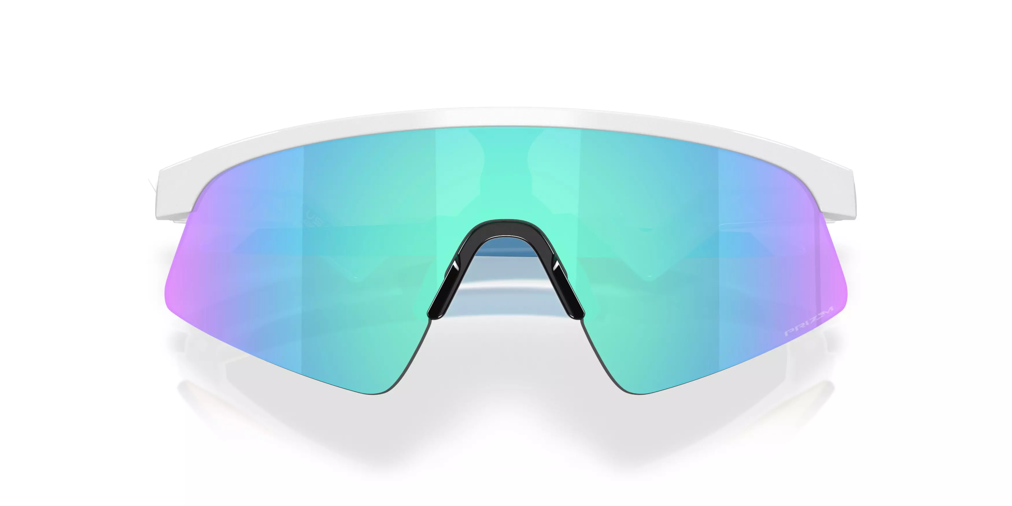 Oakley Youth Resistor Sweep Prizm Sapphire Sunglasses &ndash; Polished White - WHITE/BLUE