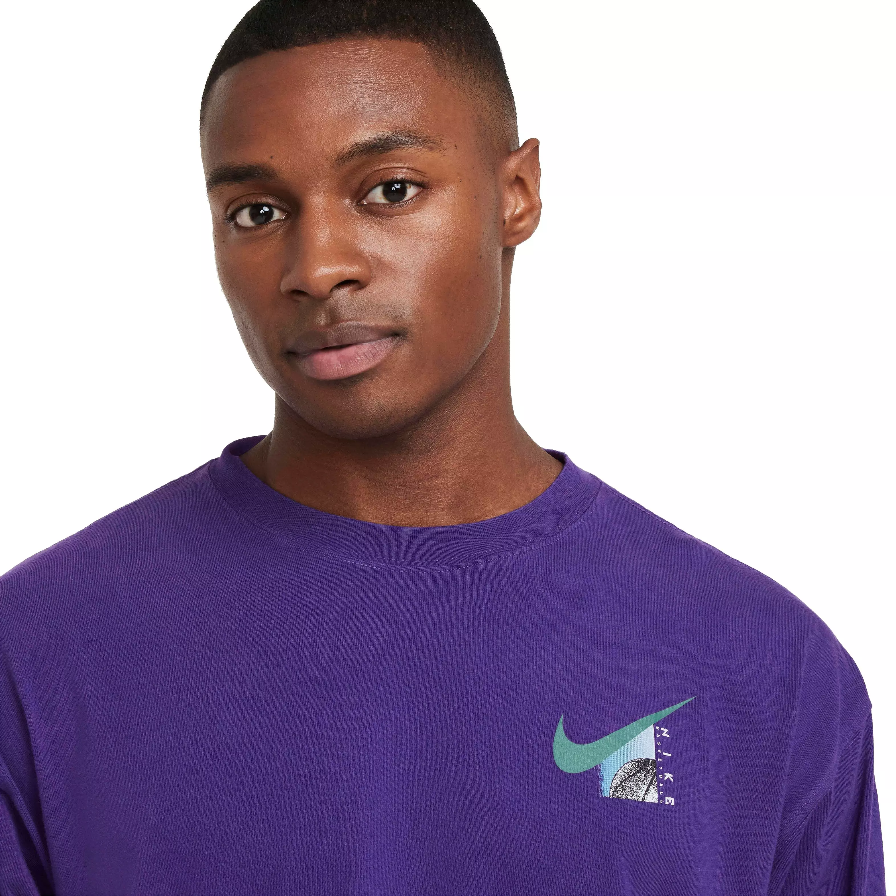Nike Men's Max90 Long Sleeve Basketball T-Shirt - PURPLE