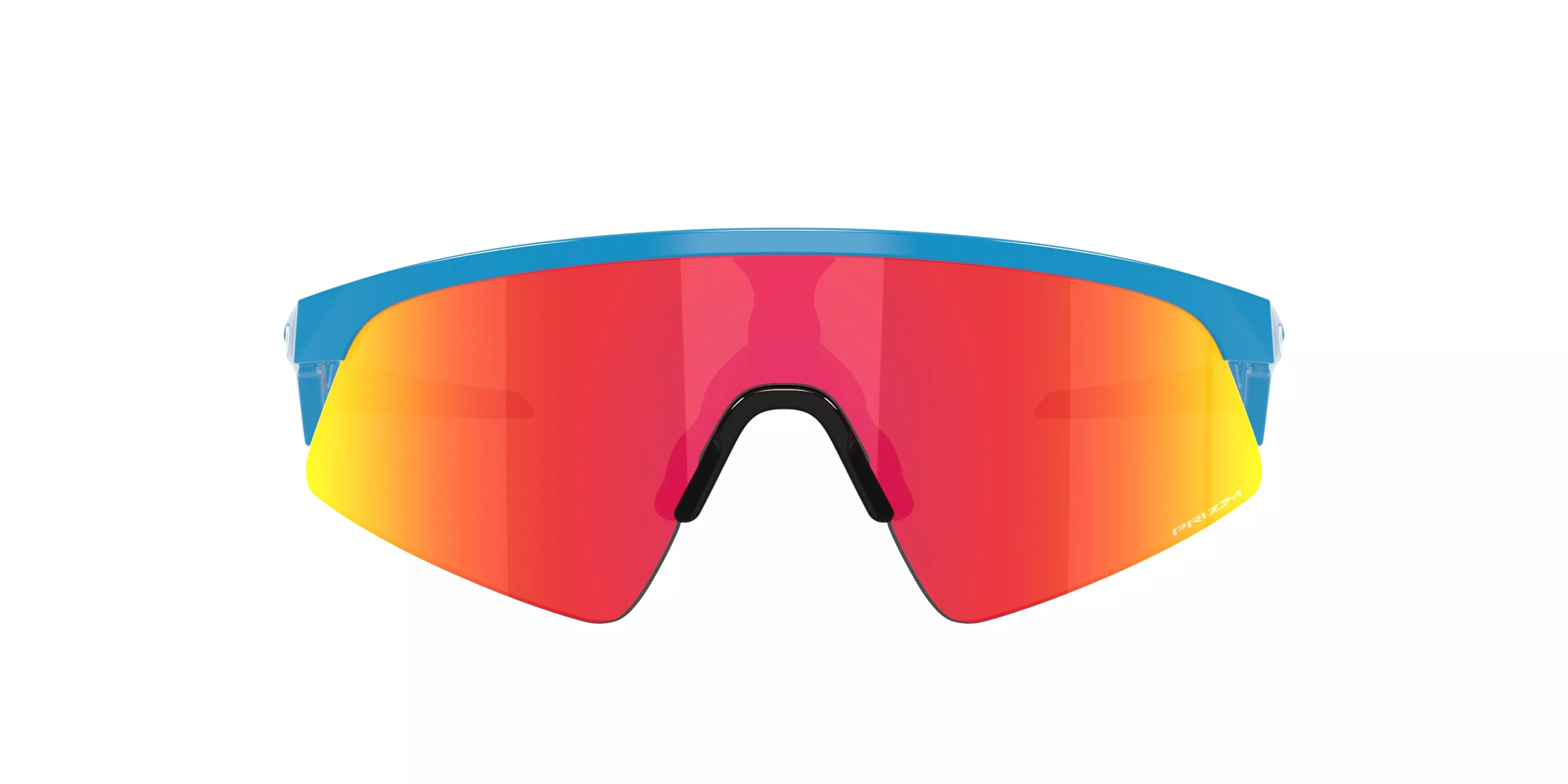 Oakley Resistor Sweep Sunglasses (Youth Fit) - Prizm Ruby Lenses and Polished Sky Blue Frame - BLUE/RED