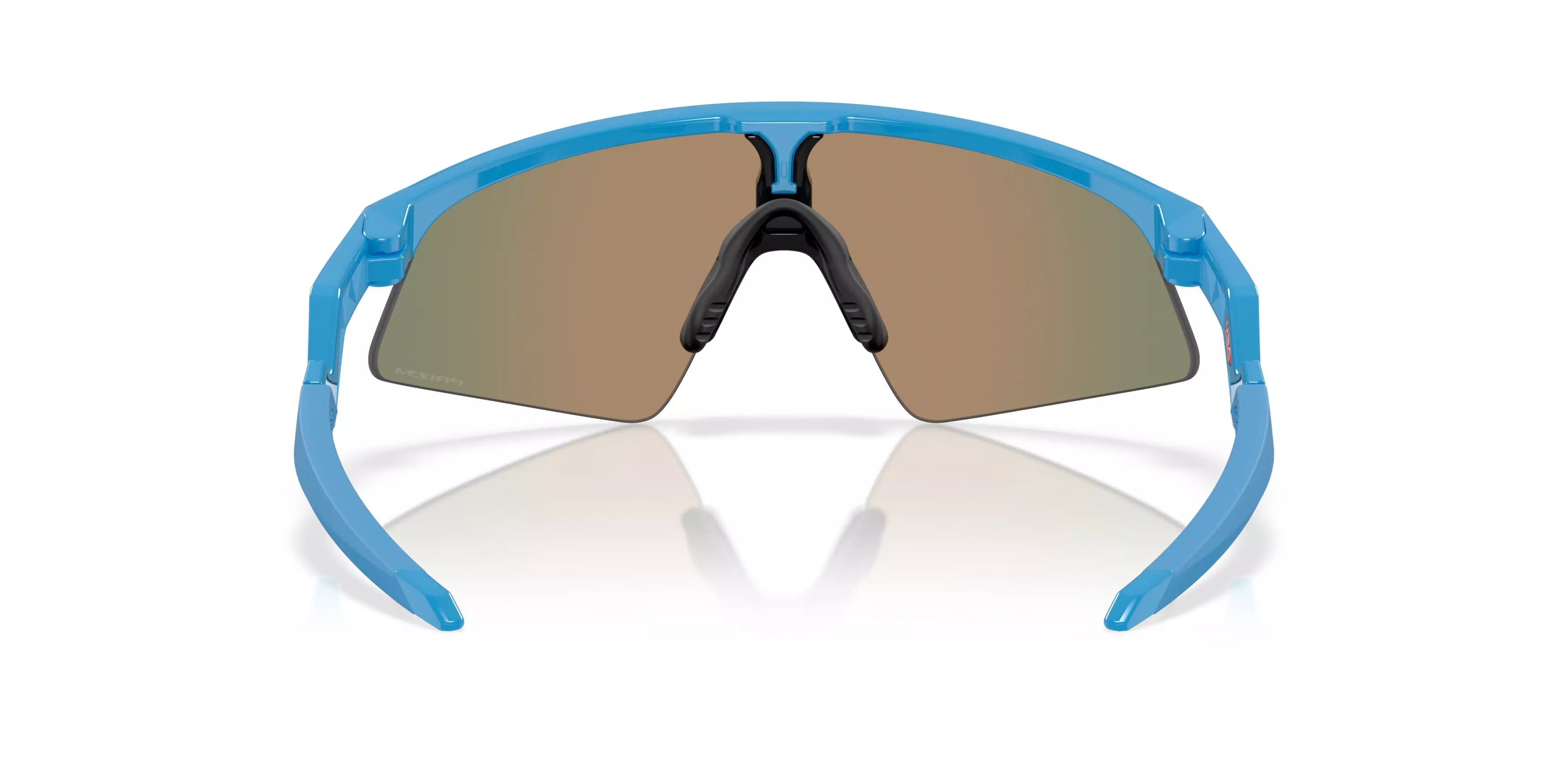 Oakley Resistor Sweep Sunglasses (Youth Fit) - Prizm Ruby Lenses and Polished Sky Blue Frame - BLUE/RED