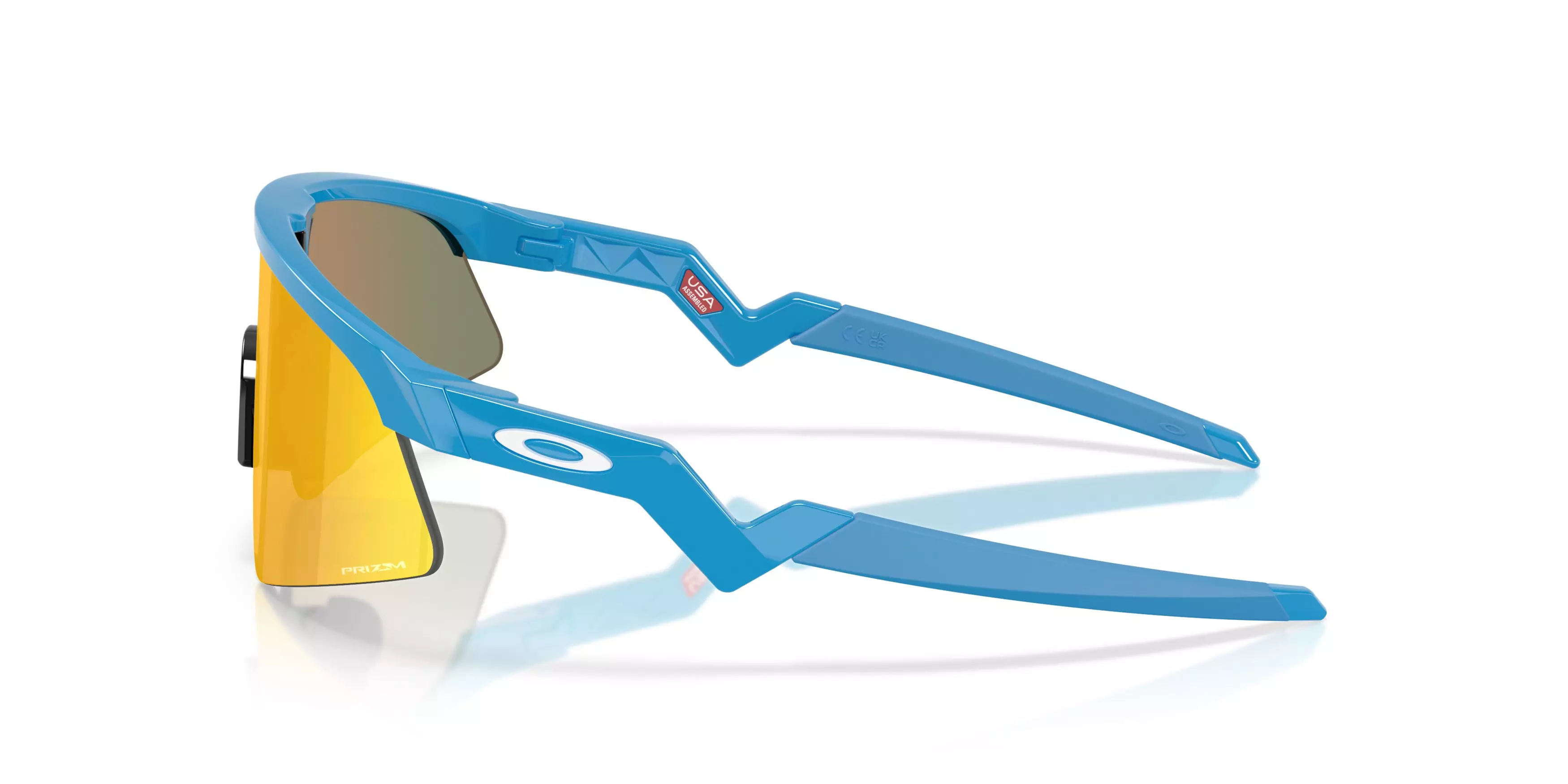 Oakley Resistor Sweep Sunglasses (Youth Fit) - Prizm Ruby Lenses and Polished Sky Blue Frame - BLUE/RED