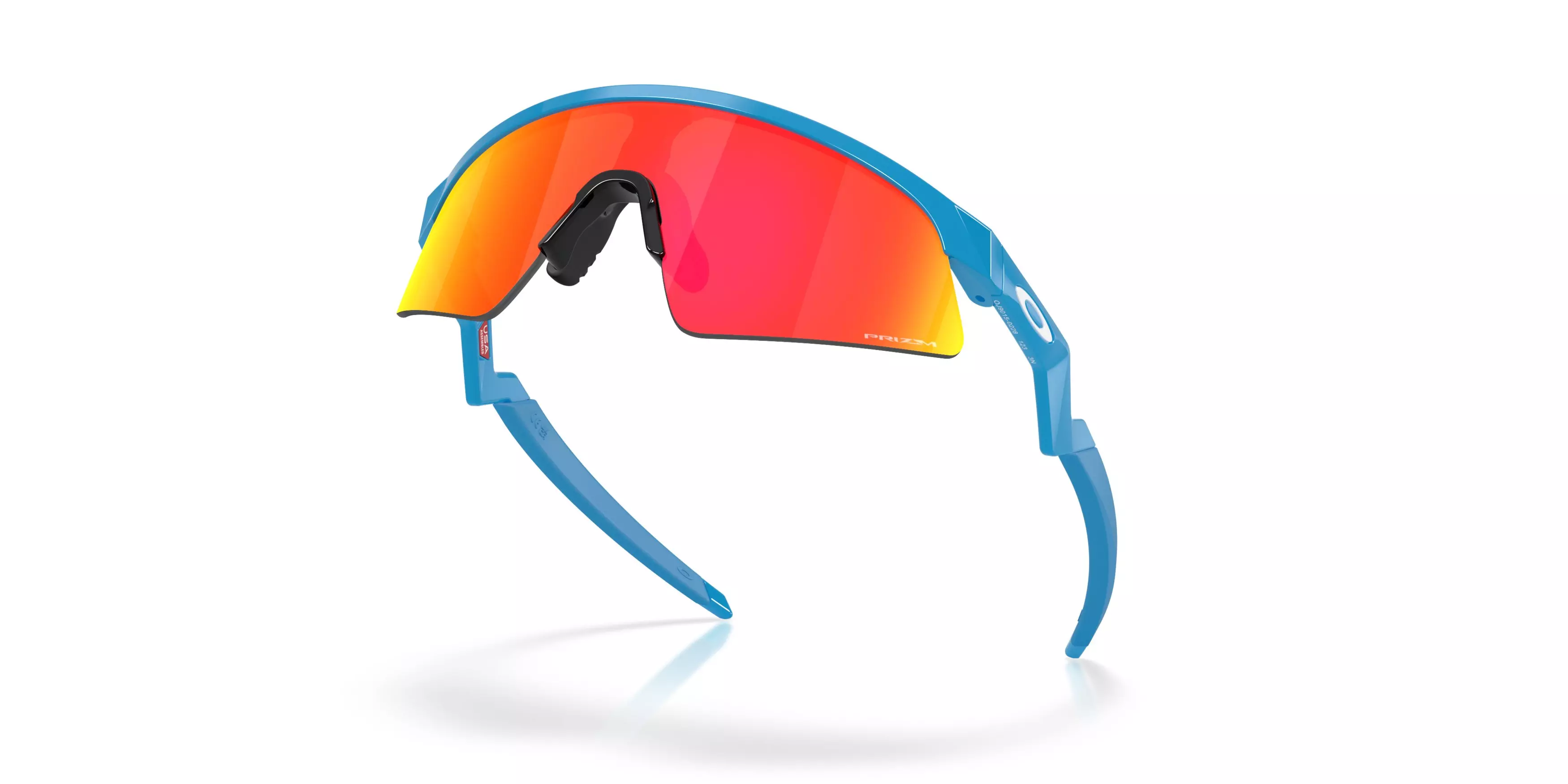 Oakley Youth Resistor Sweep Prizm Ruby Sunglasses &ndash; Polished Sky Blue - BLUE/RED