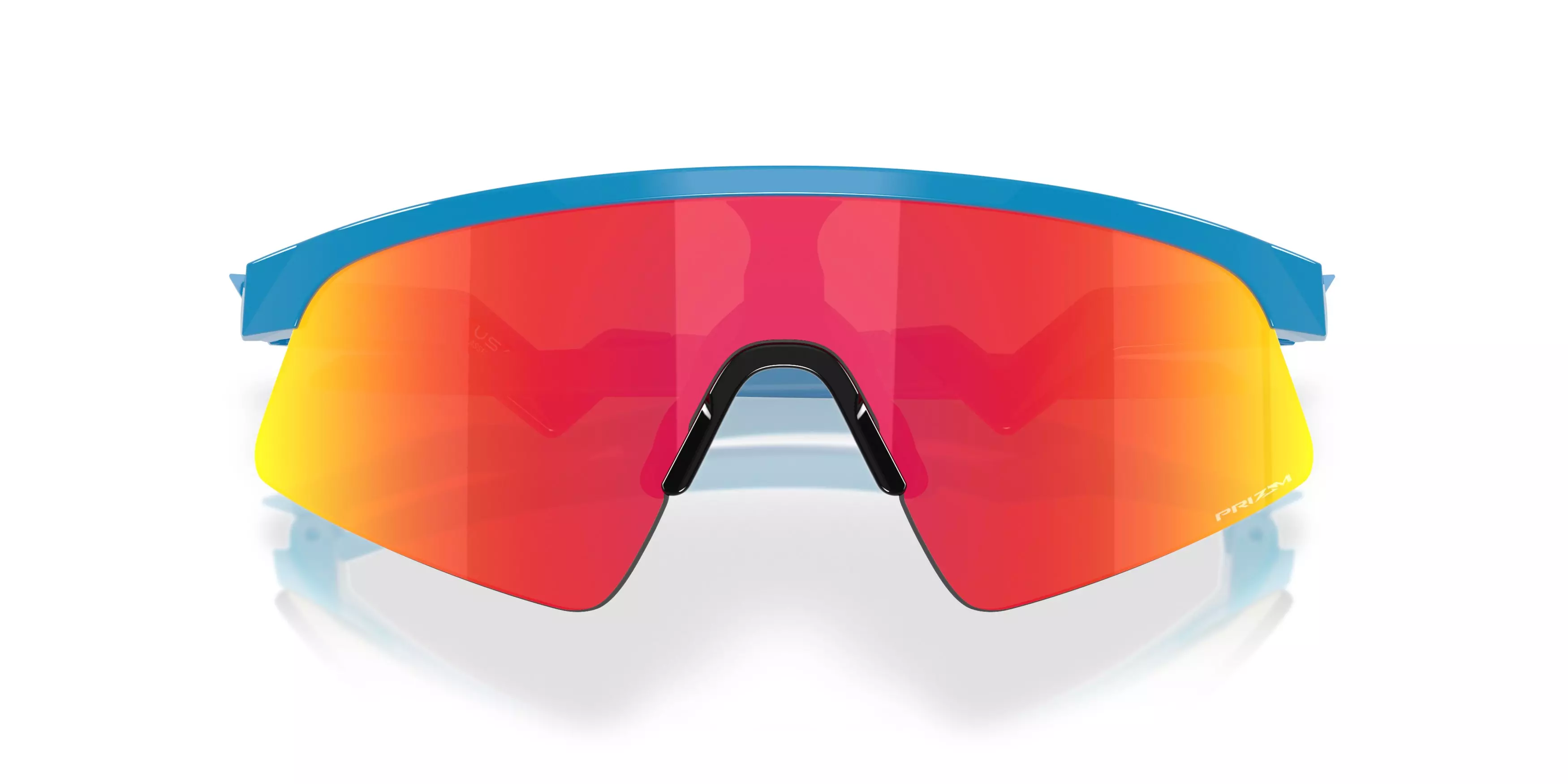 Oakley Youth Resistor Sweep Prizm Ruby Sunglasses &ndash; Polished Sky Blue - BLUE/RED