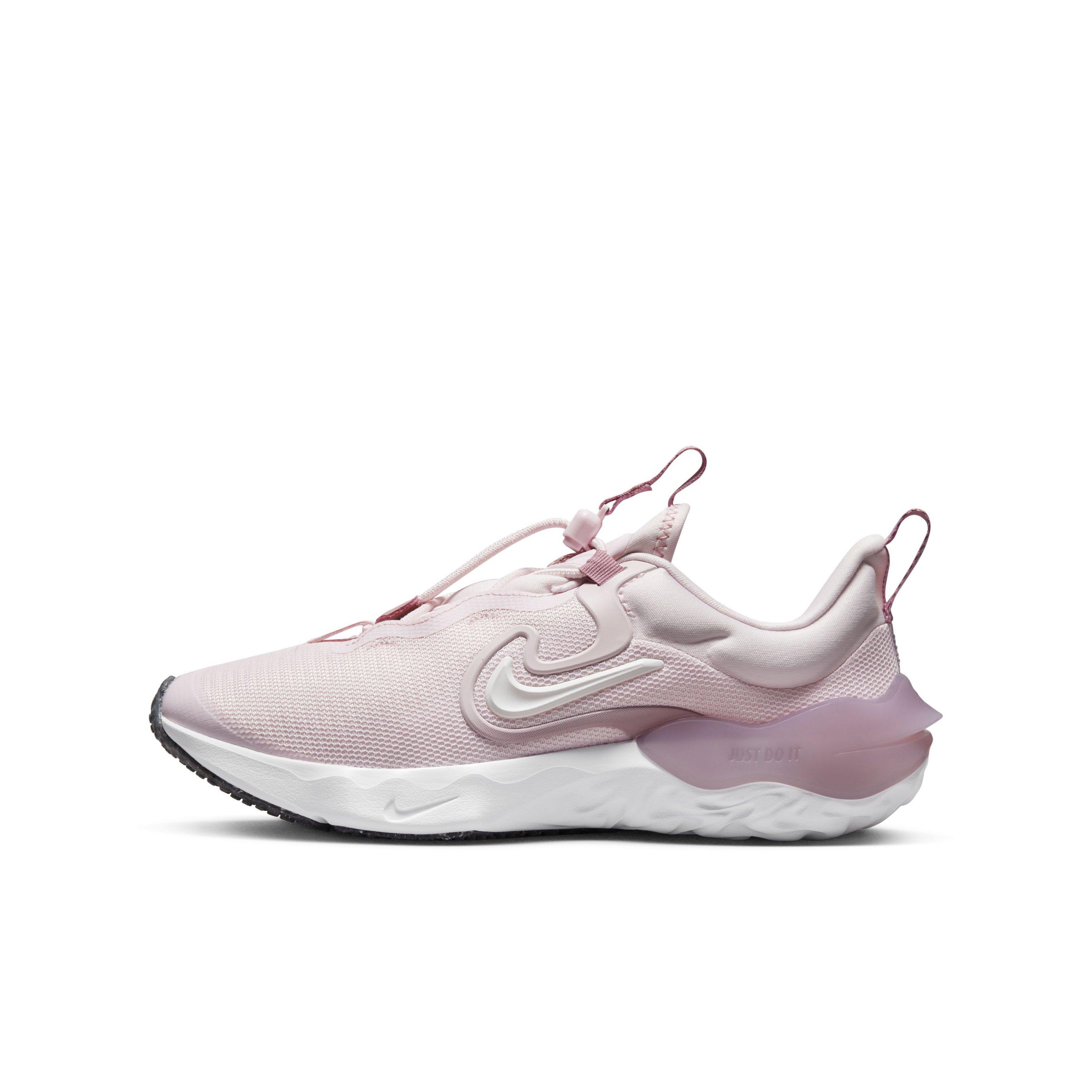 Nike Run Flow Grade School Girls' "Pink Foam/White/Elemental Pink" Running Shoe