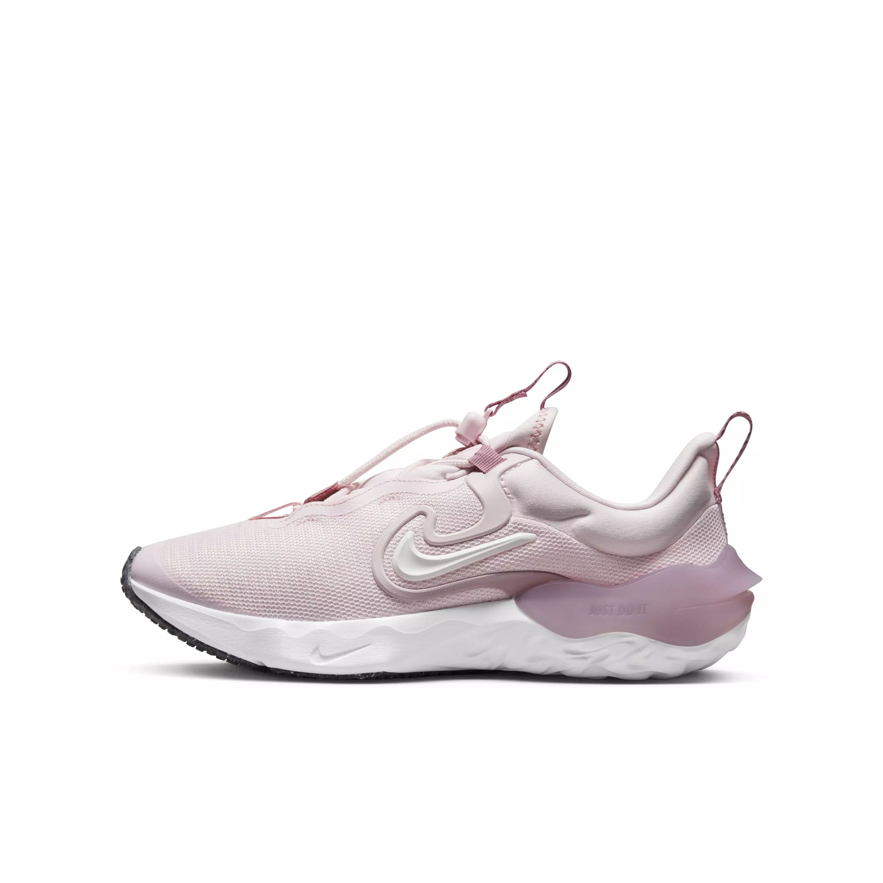 Nike Run Flow "Pink Foam/White/Elemental Pink" Grade School Girls' Running Shoe - PINK/WHITE/PINK