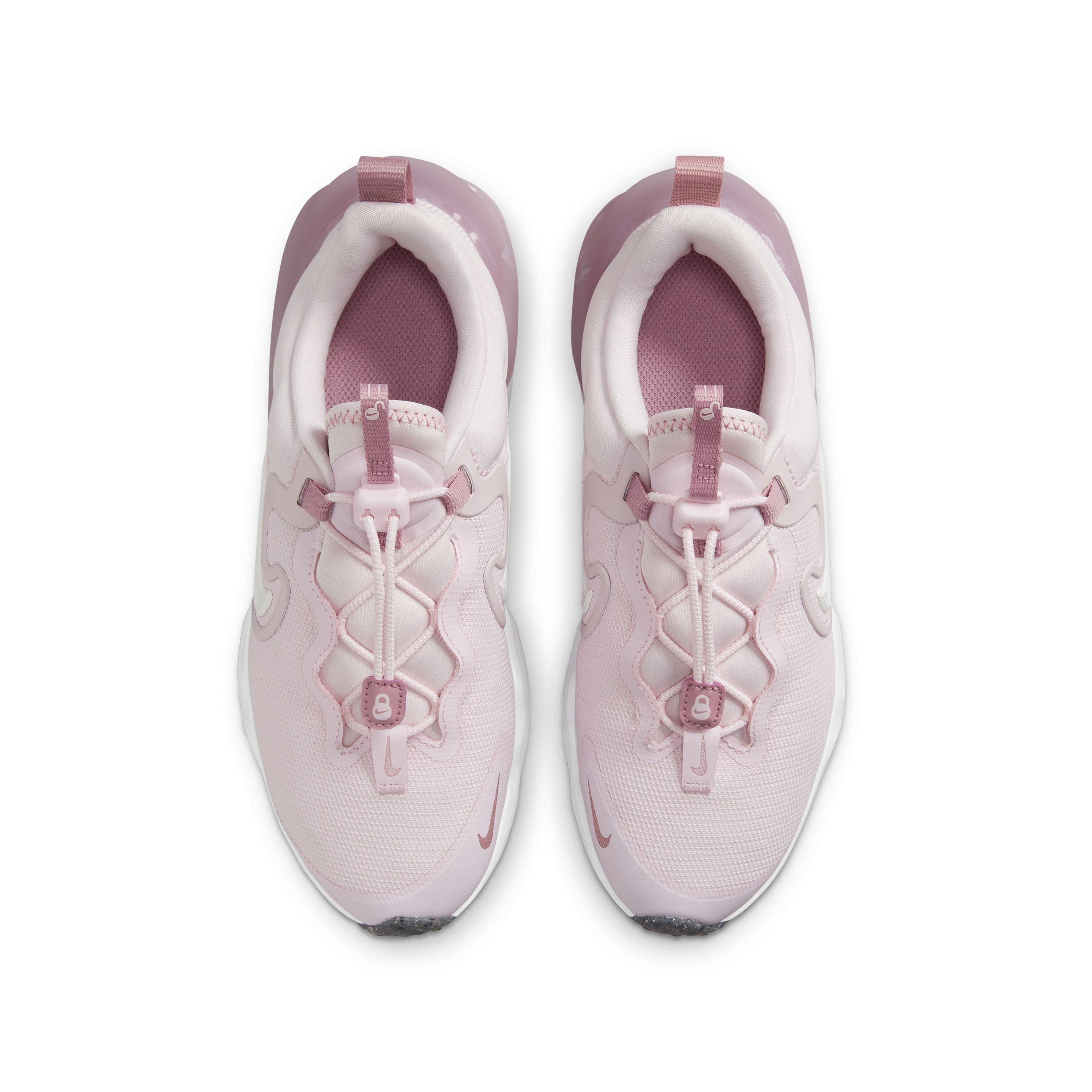 Nike Run Flow Grade School Girls' "Pink Foam/White/Elemental Pink" Running Shoe