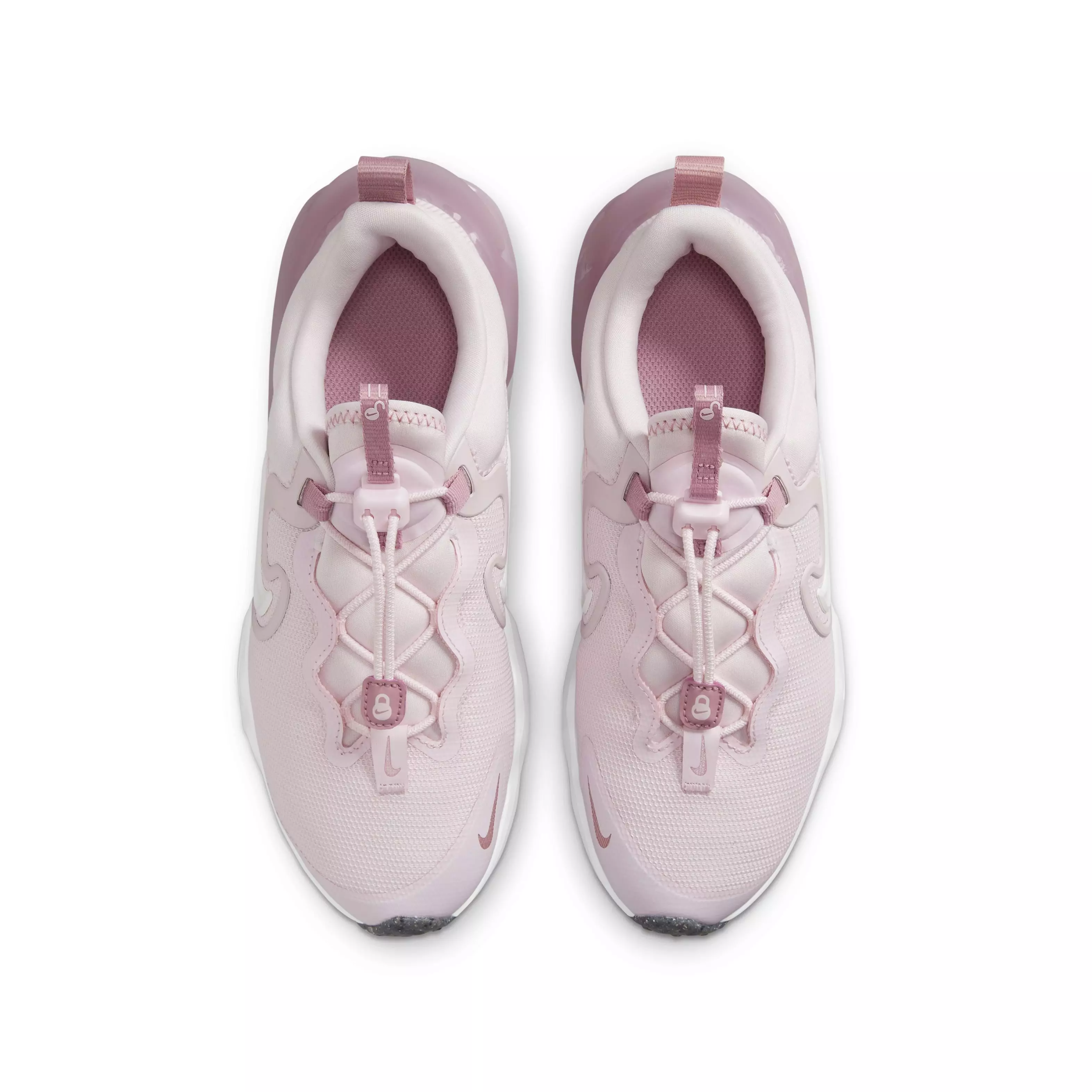 Nike Run Flow "Pink Foam/White/Elemental Pink" Grade School Girls' Running Shoe - PINK/WHITE/PINK