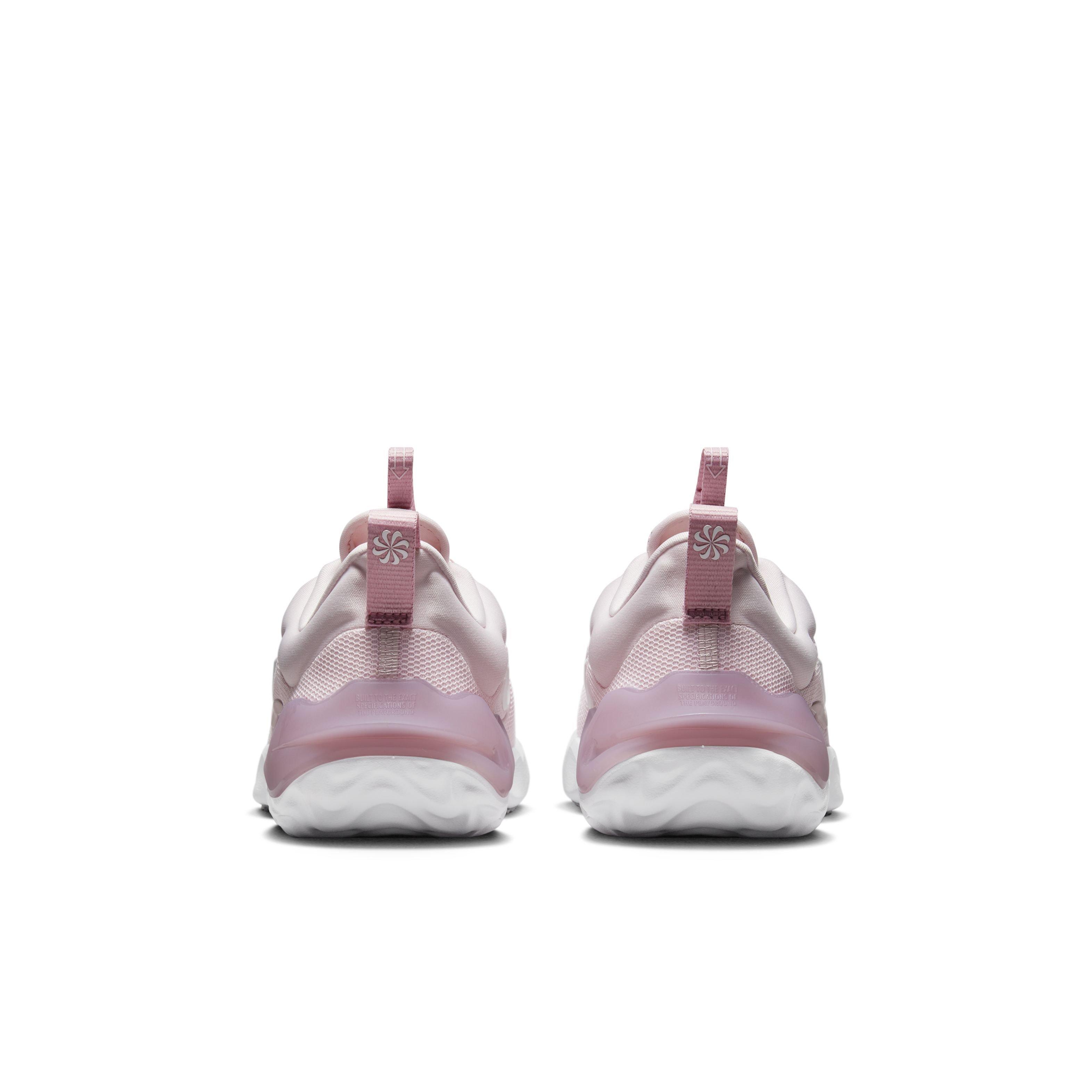 Nike Run Flow Grade School Girls' "Pink Foam/White/Elemental Pink" Running Shoe