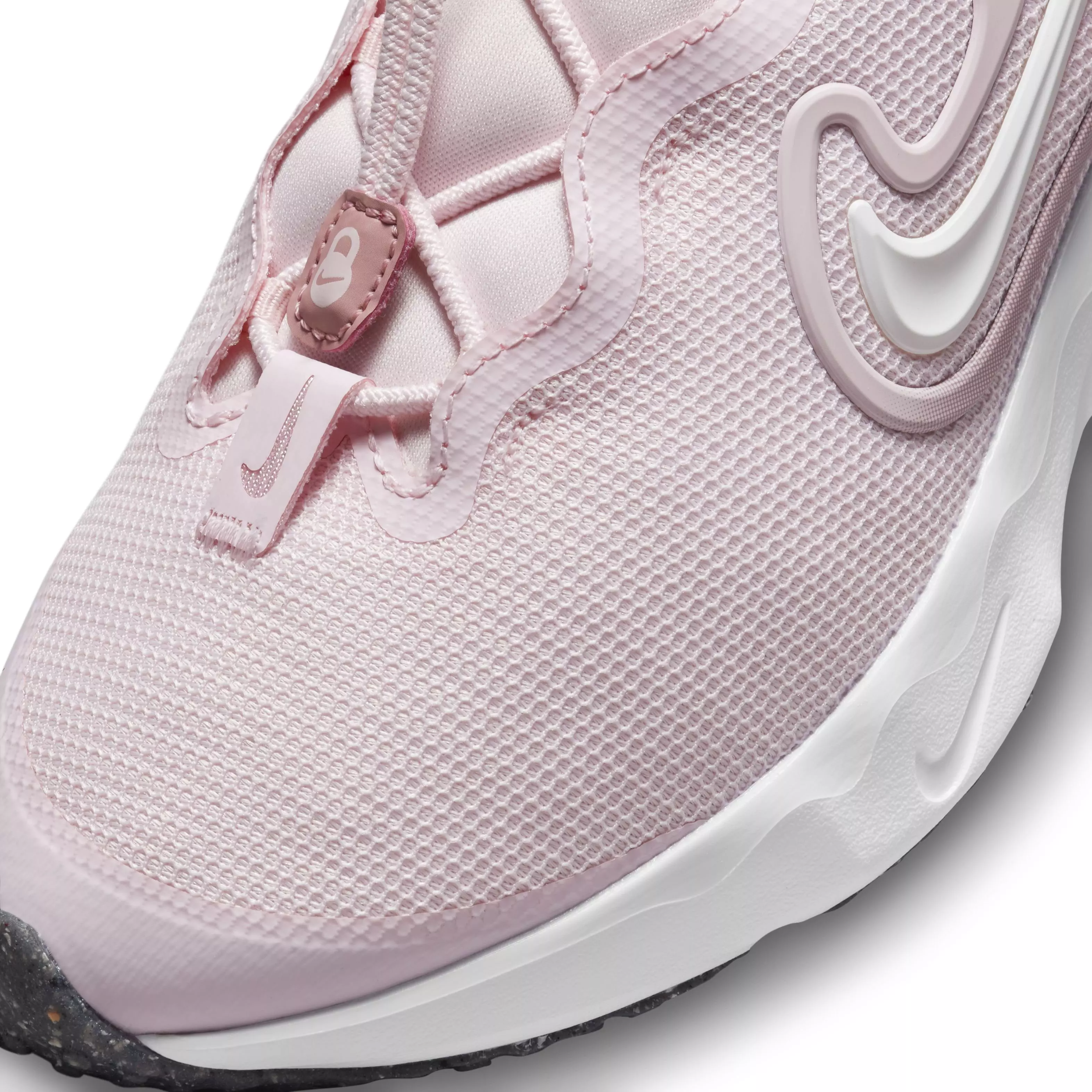 Nike Run Flow "Pink Foam/White/Elemental Pink" Grade School Girls' Running Shoe - PINK/WHITE/PINK