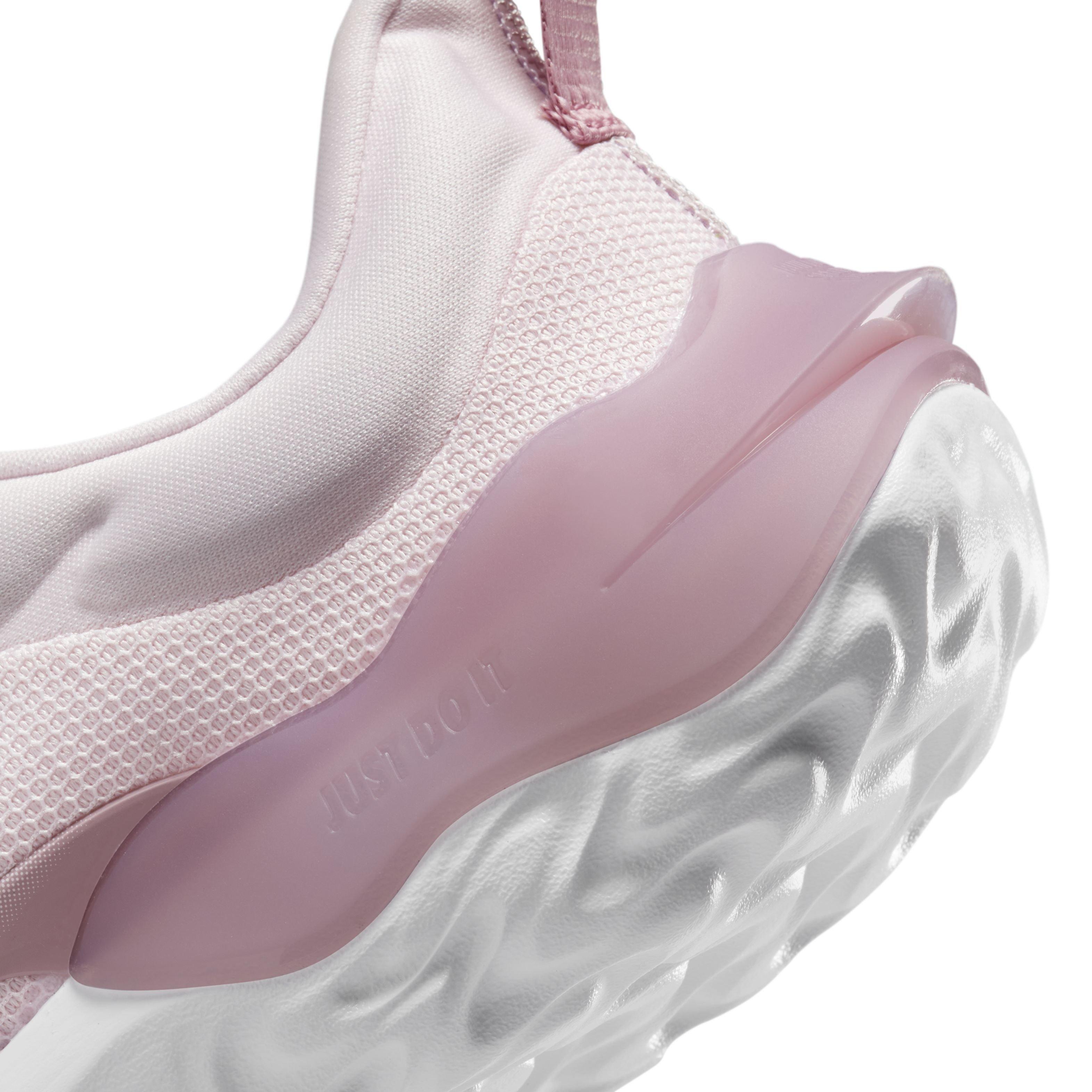 Nike Run Flow Grade School Girls' "Pink Foam/White/Elemental Pink" Running Shoe