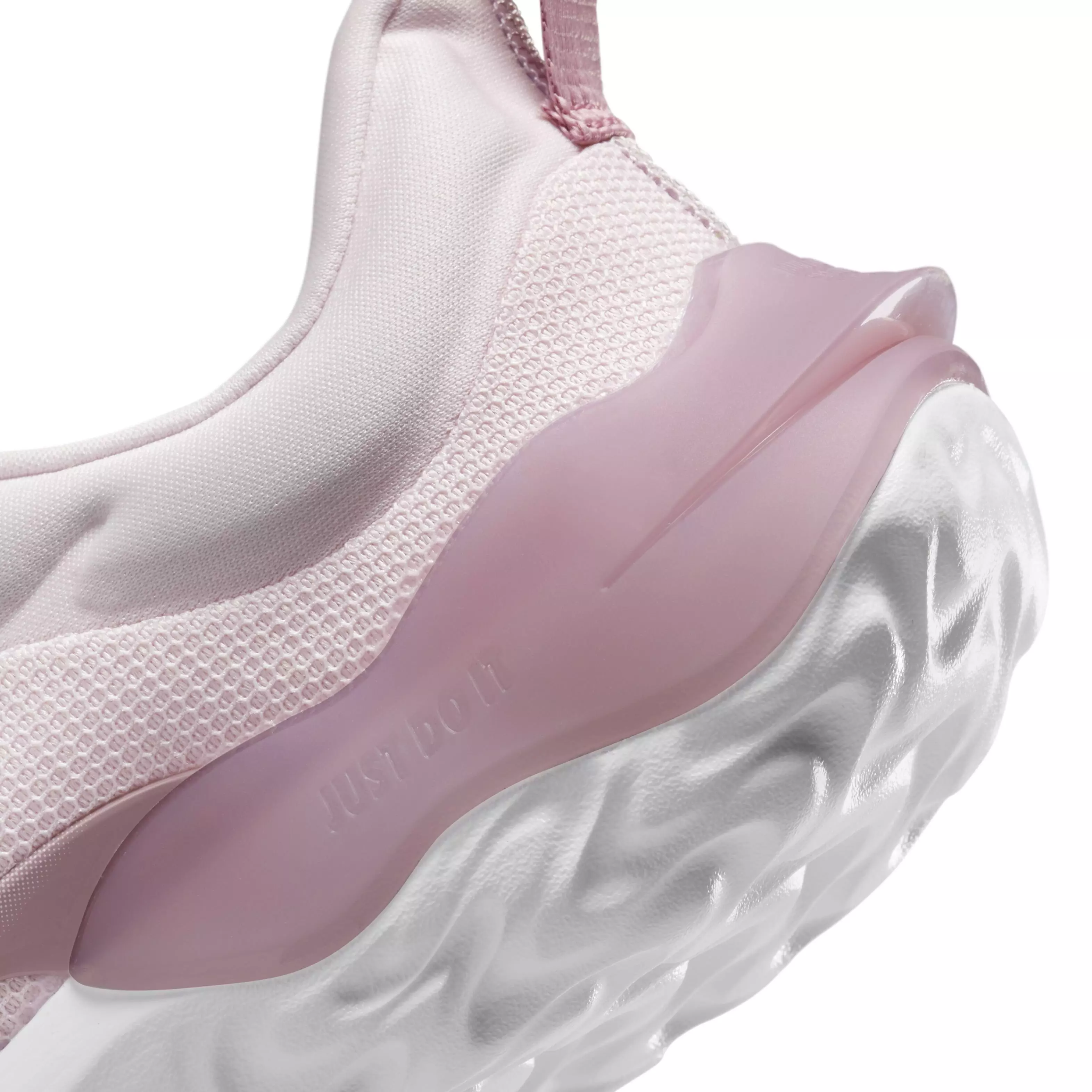 Nike Run Flow "Pink Foam/White/Elemental Pink" Grade School Girls' Running Shoe - PINK/WHITE/PINK
