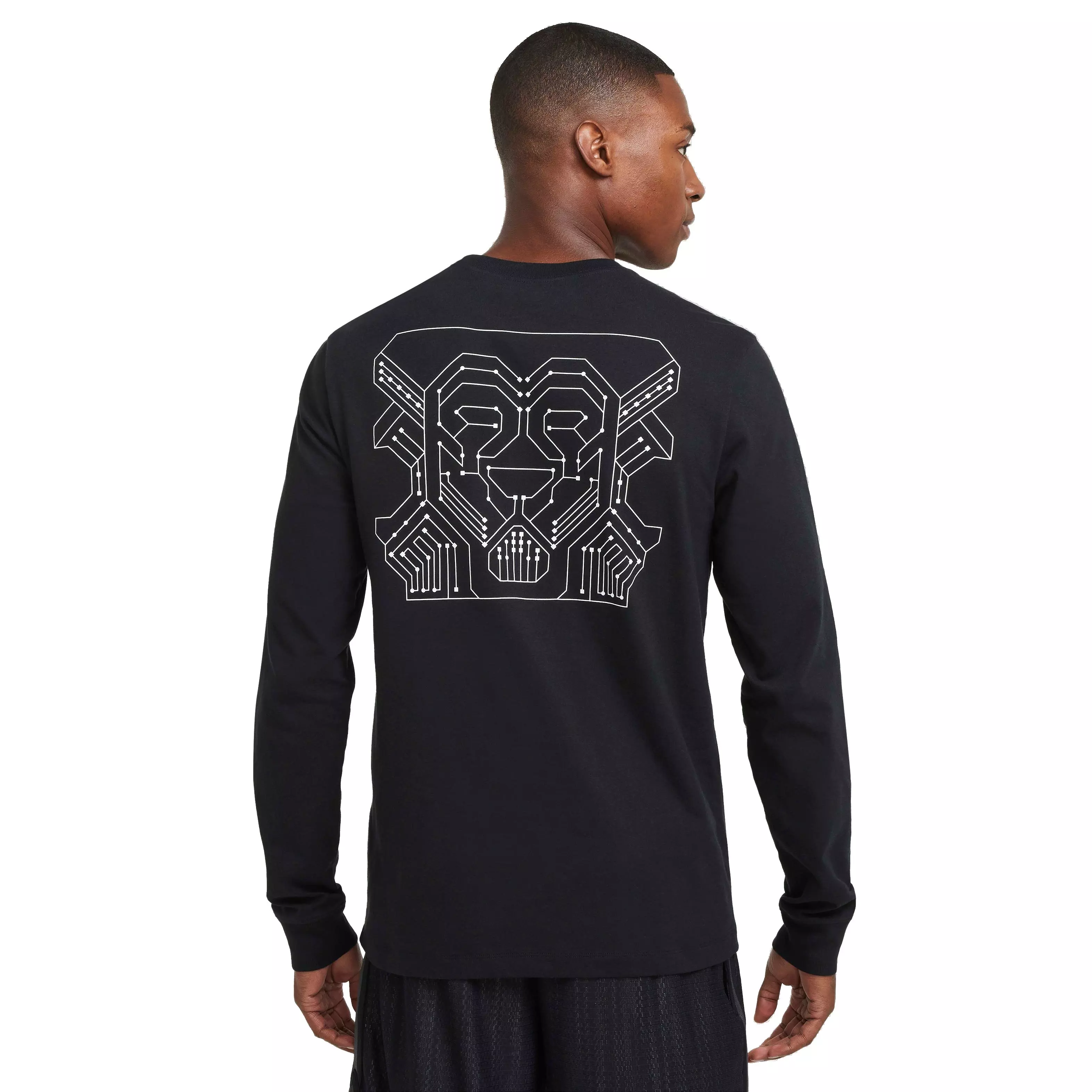 Nike Men's LeBron Max90 Long Sleeve Basketball T-Shirt - BLACK