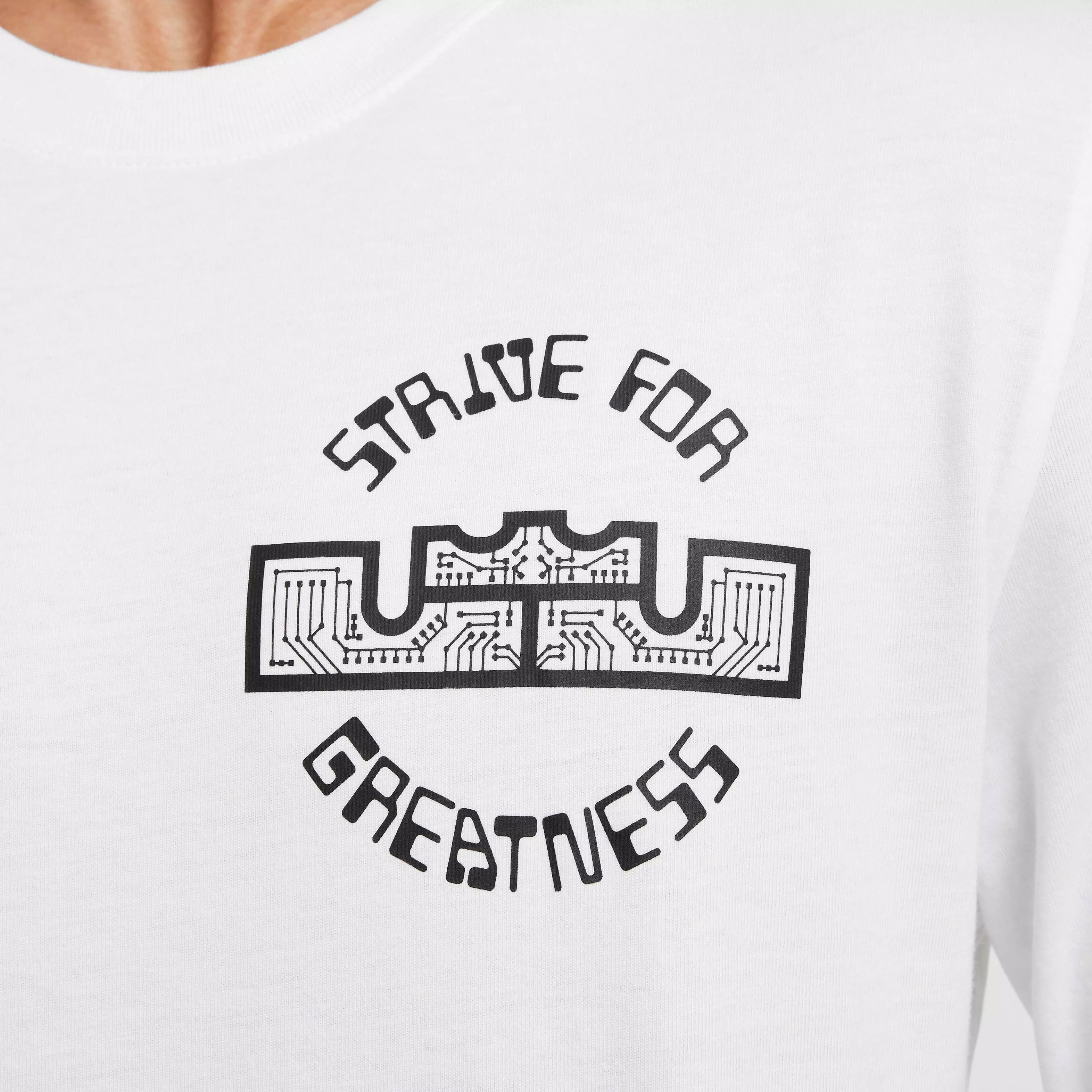 Nike Men's LeBron Max90 Long Sleeve Basketball T-Shirt - WHITE