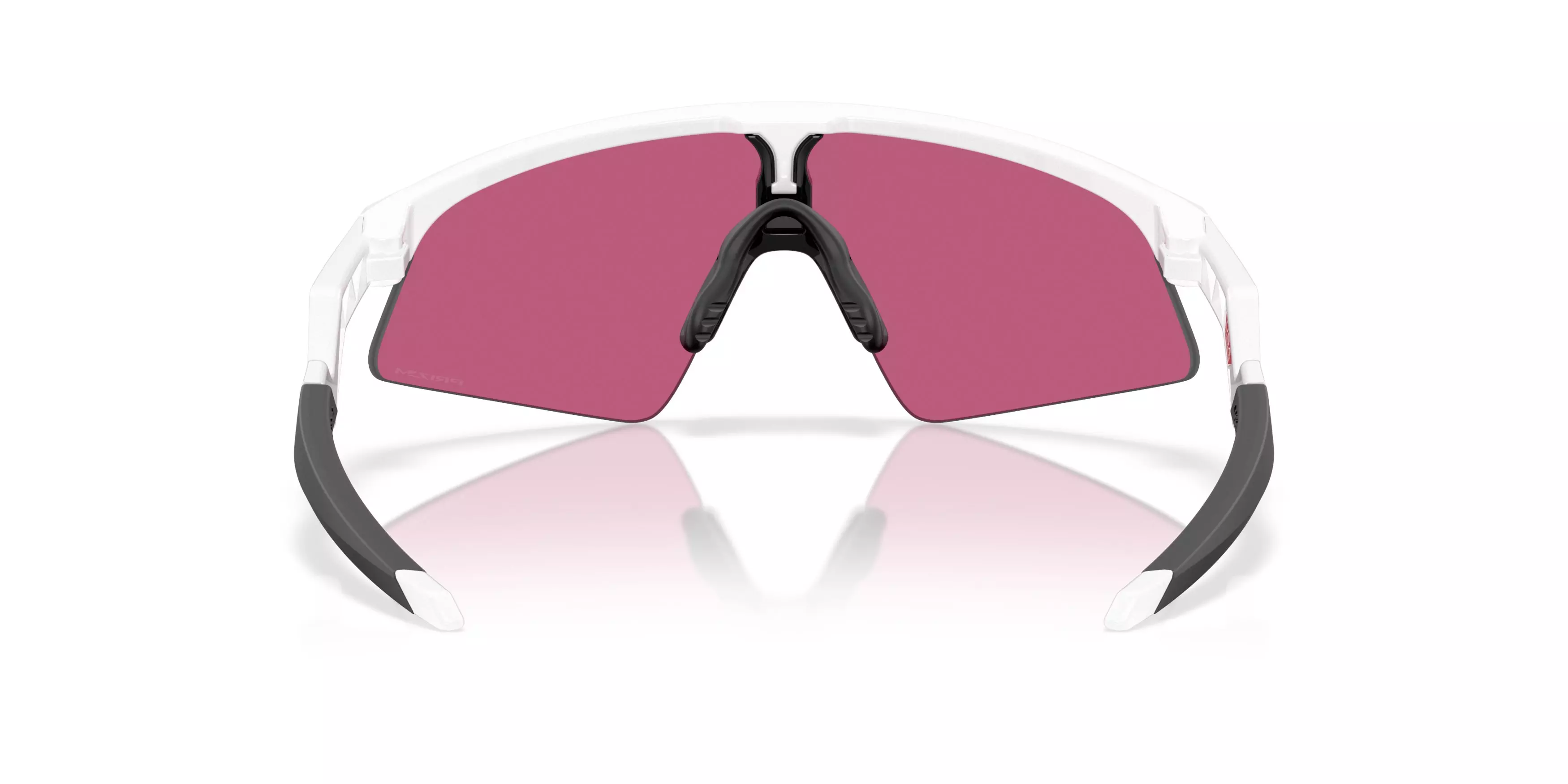 Oakley Youth Resistor Sweep Prizm Field Sunglasses - Polished White - WHITE/RED