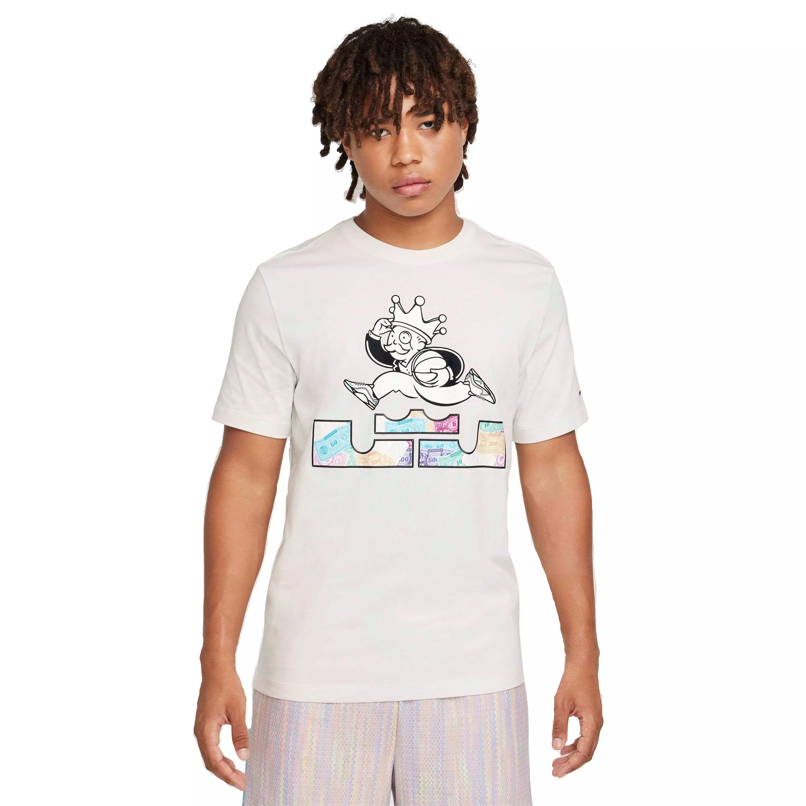 Nike Men's LeBron James Monopoly&nbsp;Basketball T-Shirt - WHITE