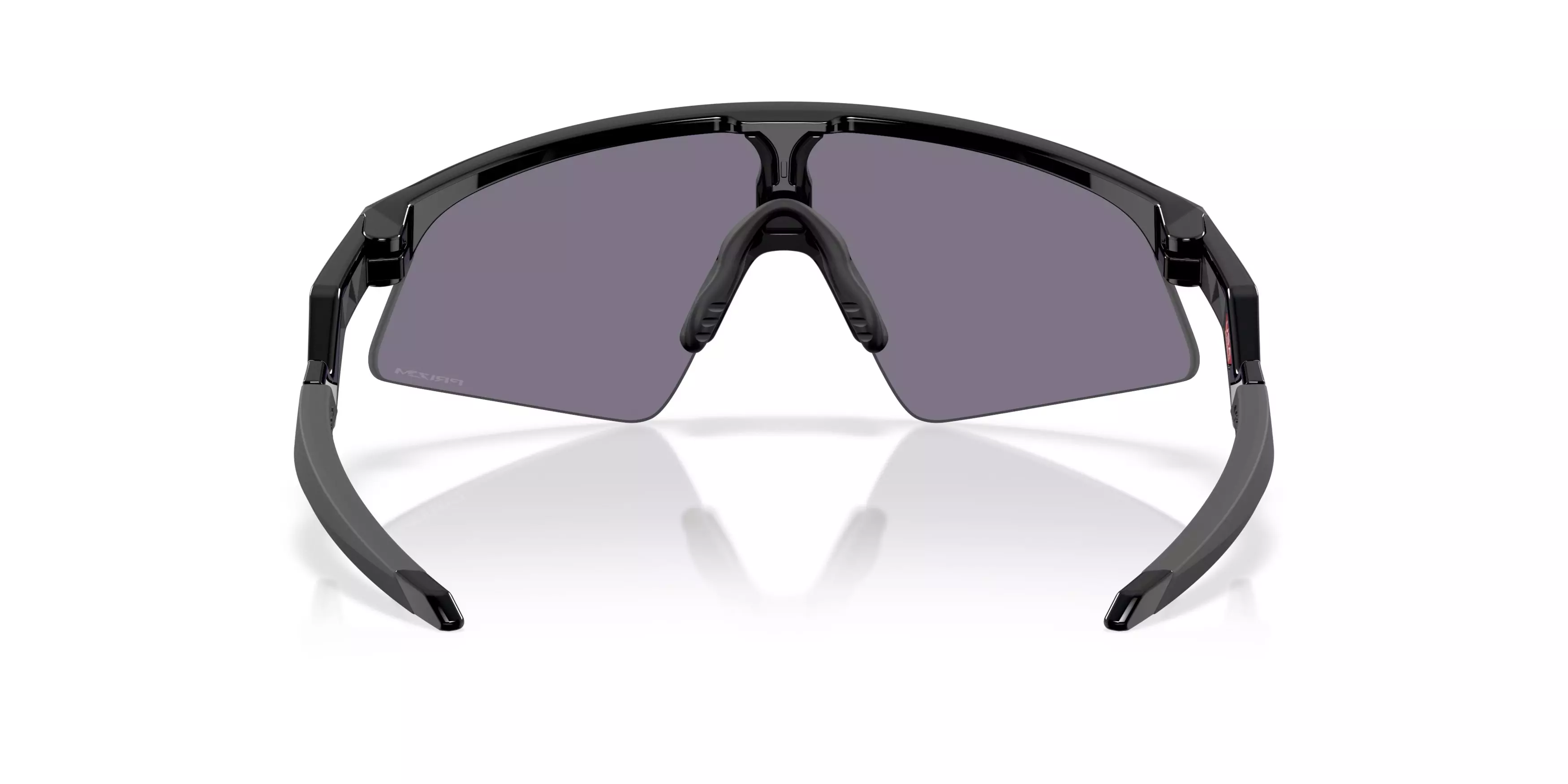 Oakley Youth Resistor Sweep Prizm Grey Sunglasses - Polished Black - BLACK/GREY
