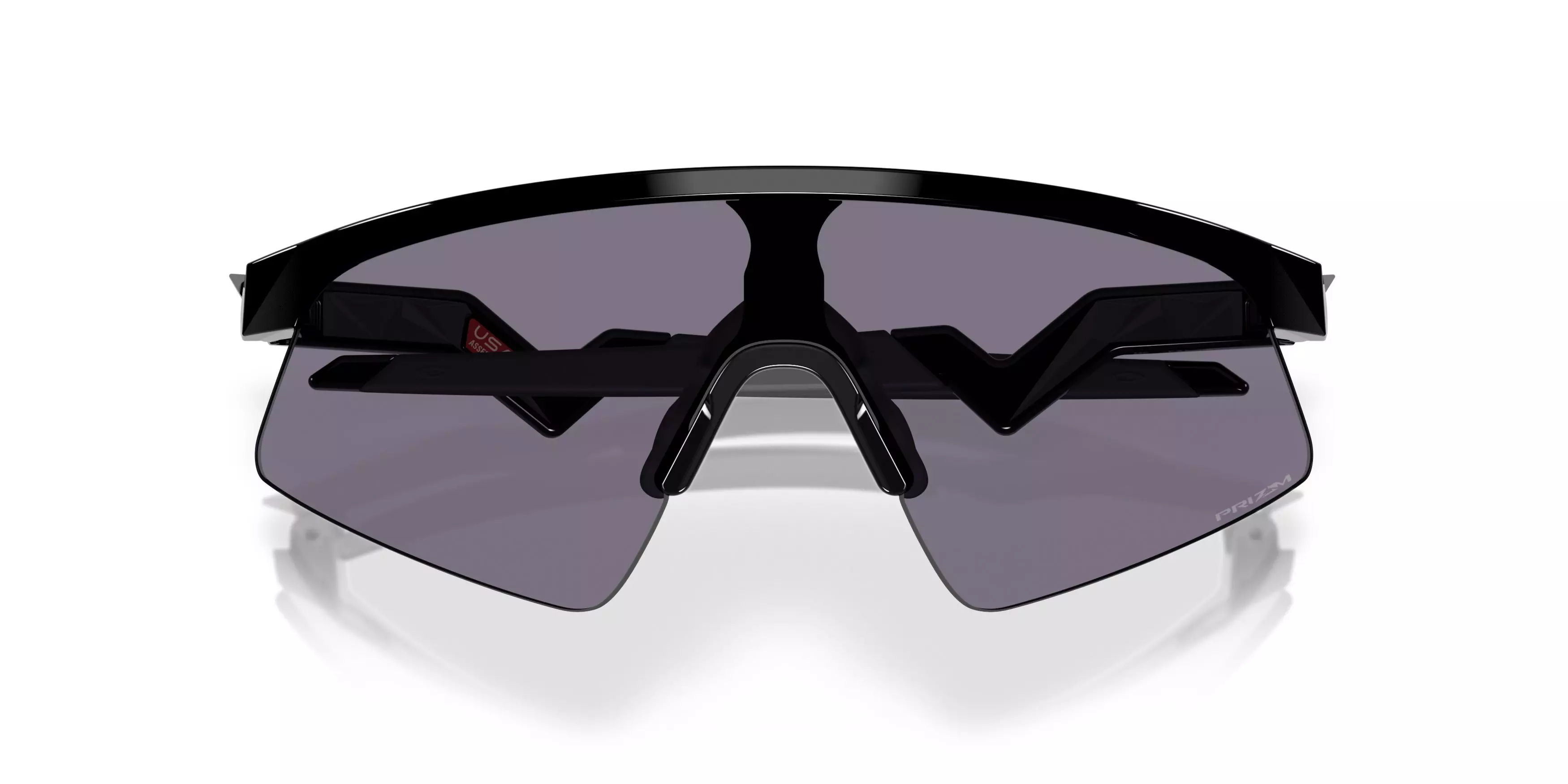 Oakley Youth Resistor Sweep Prizm Grey Sunglasses - Polished Black - BLACK/GREY