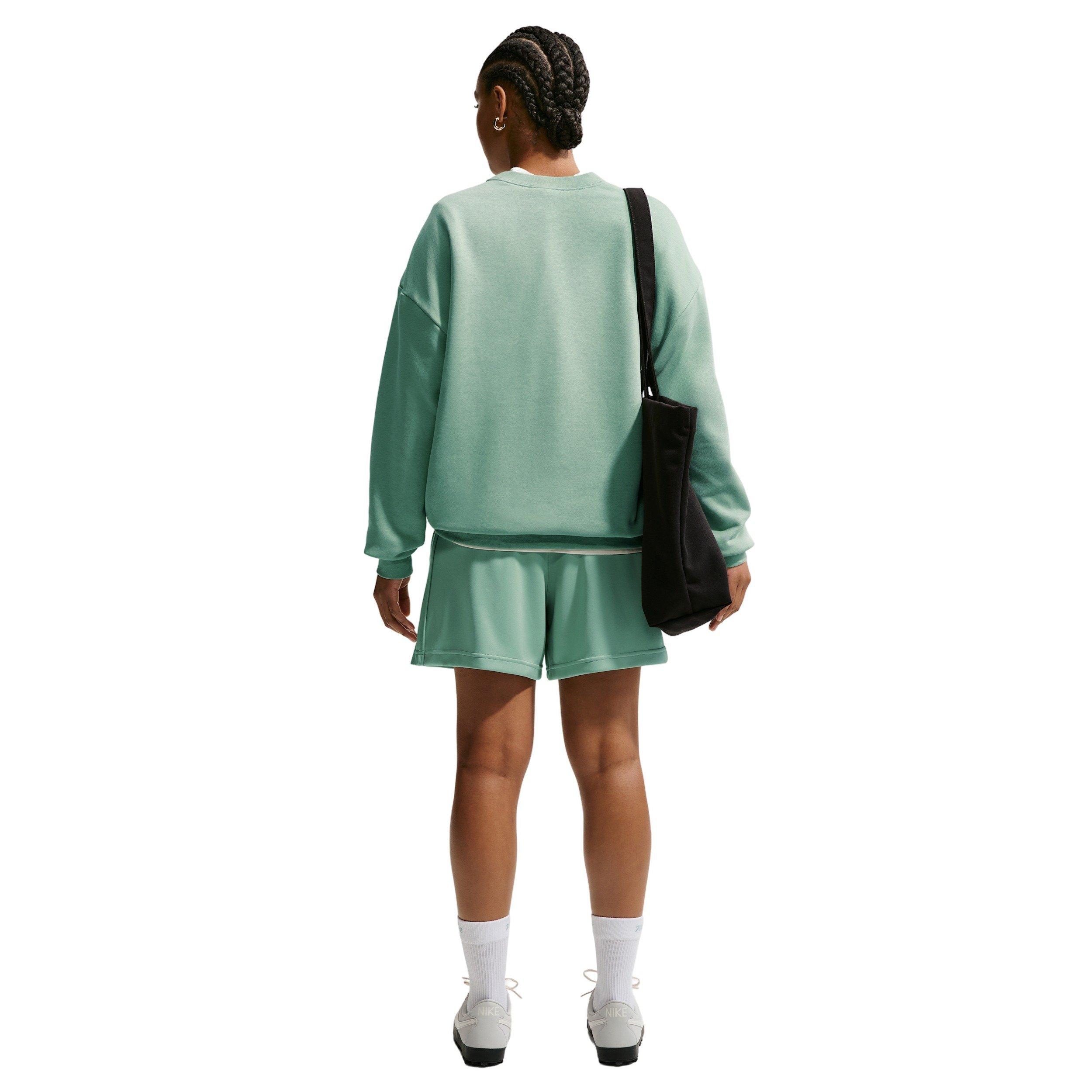 Nike Women's Sportswear Mid-Rise Poly Knit Track Shorts - GREEN Thumbnail View 5