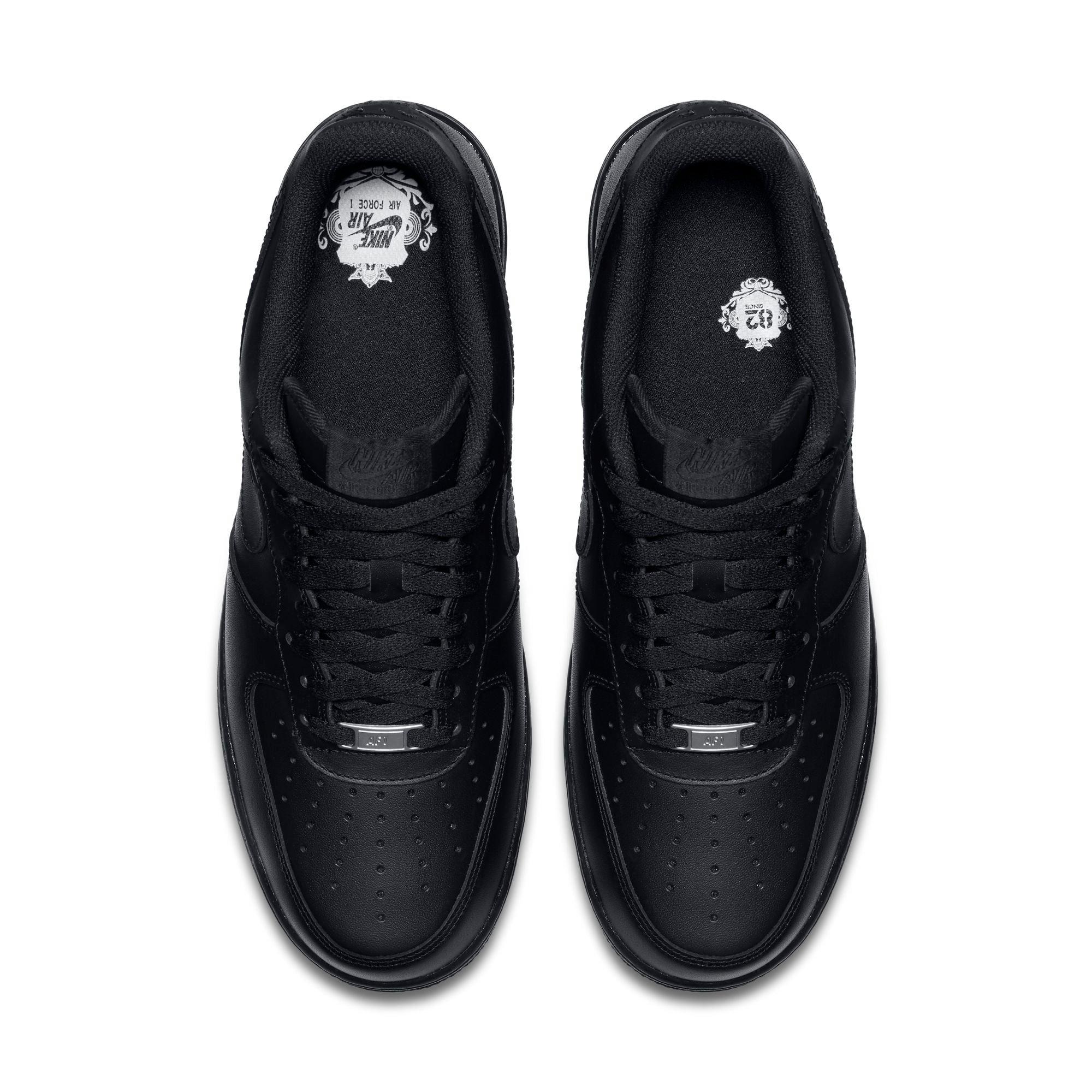 Nike Air Force 1 Low Men's "Black" Basketball Shoes - BLACK Thumbnail View 5