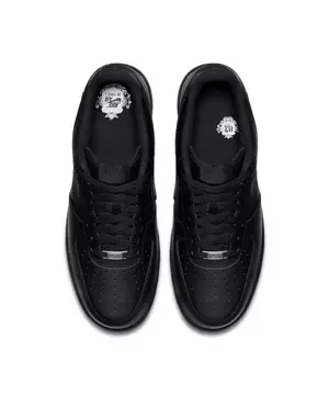Nike Men's Air Force 1 Low Casual Shoes, Black, Size 12