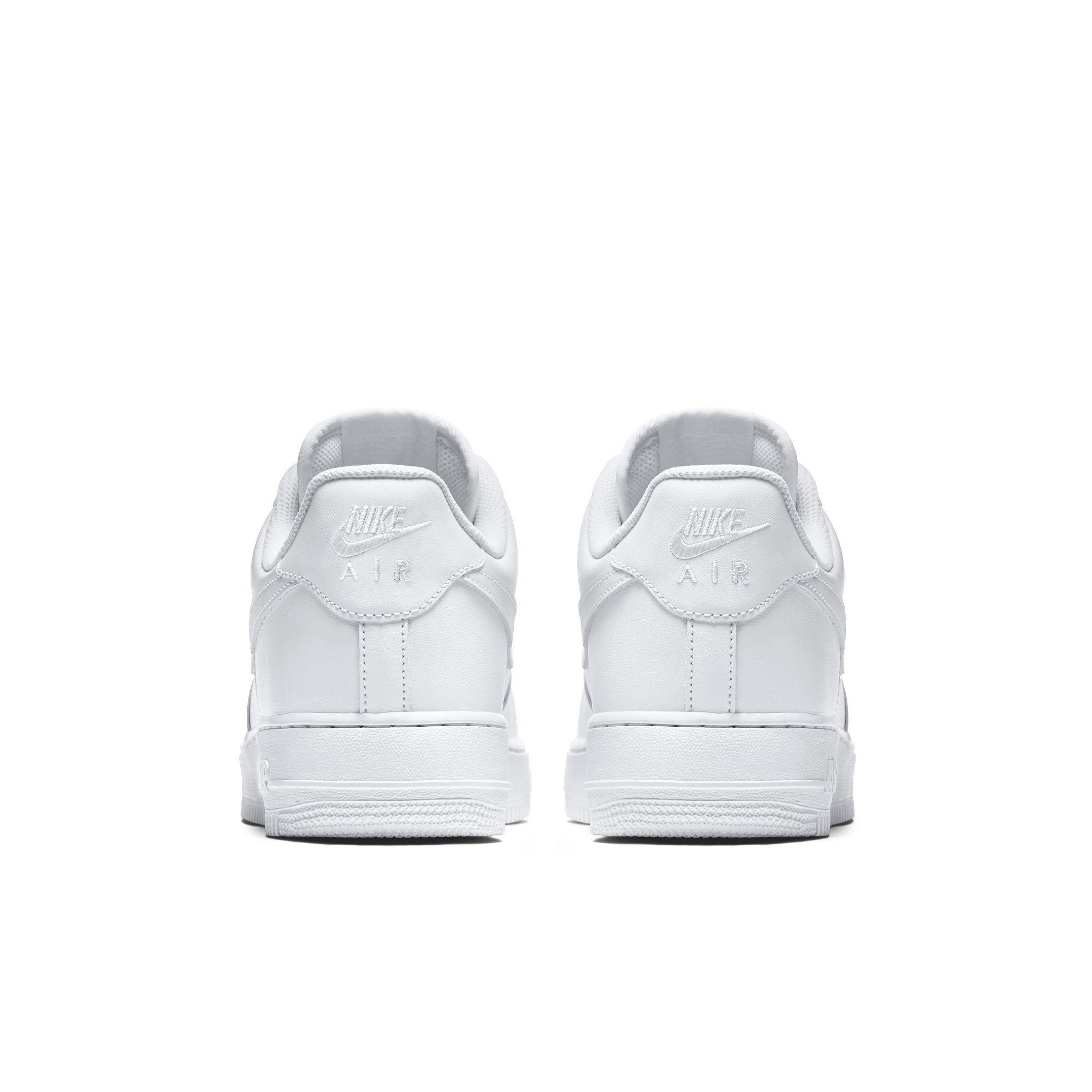 Nike Air Force 1 Low Men's "White" Basketball Shoes - WHITE Thumbnail View 5