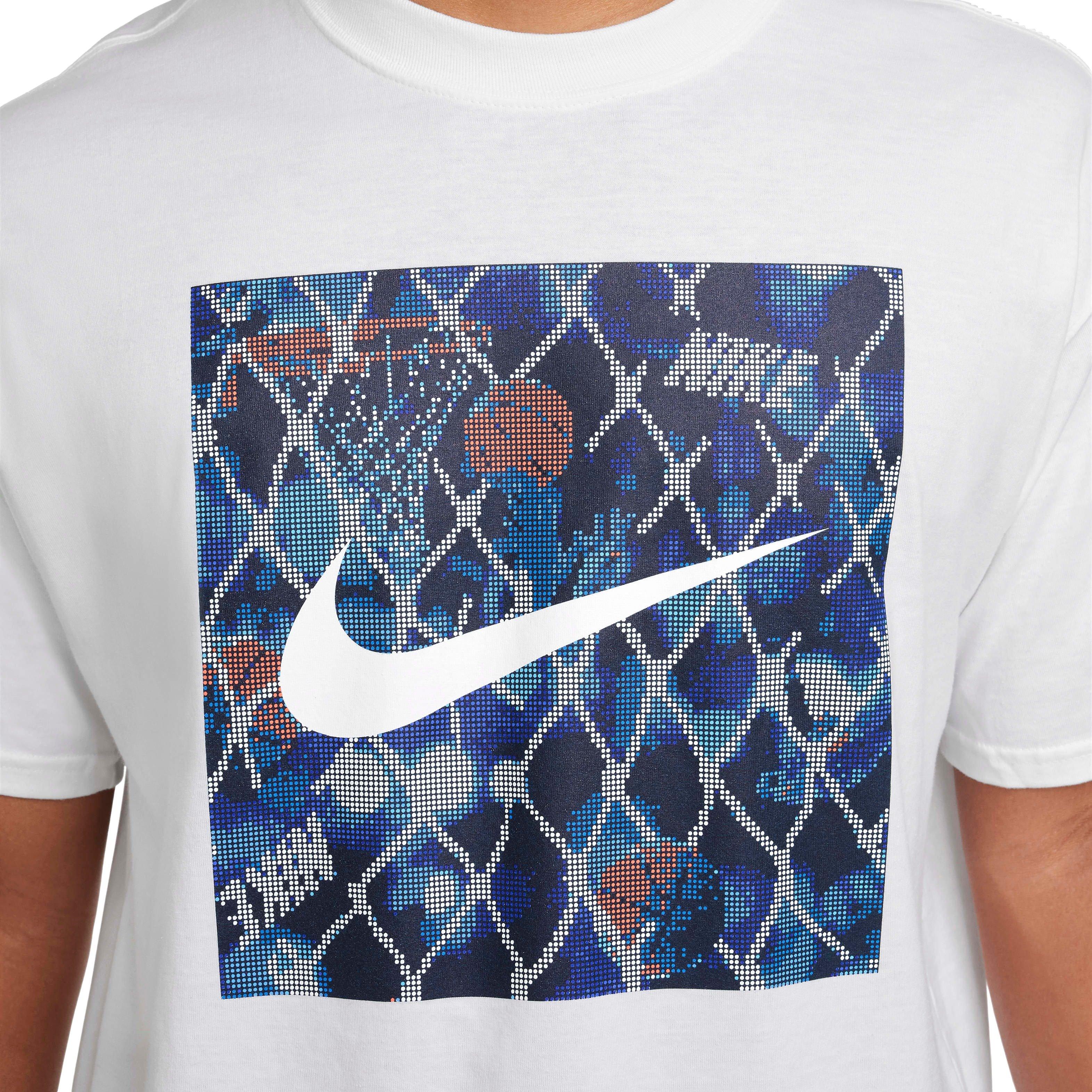 Nike Men's Max90 Basketball Tee - WHITE Thumbnail View 4